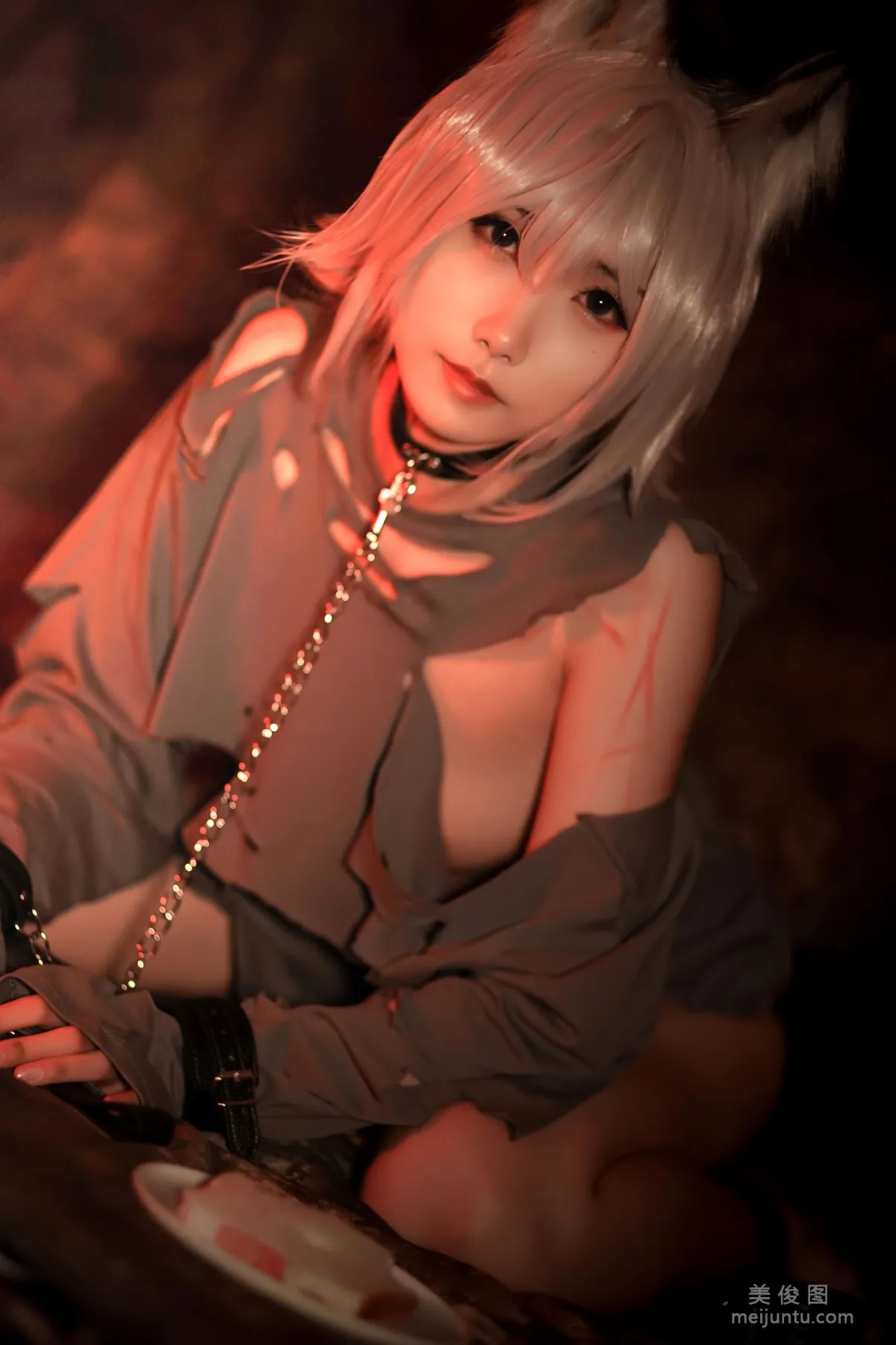 [COS福利] 動漫博主曉美媽 - 奴隸狼少女 12