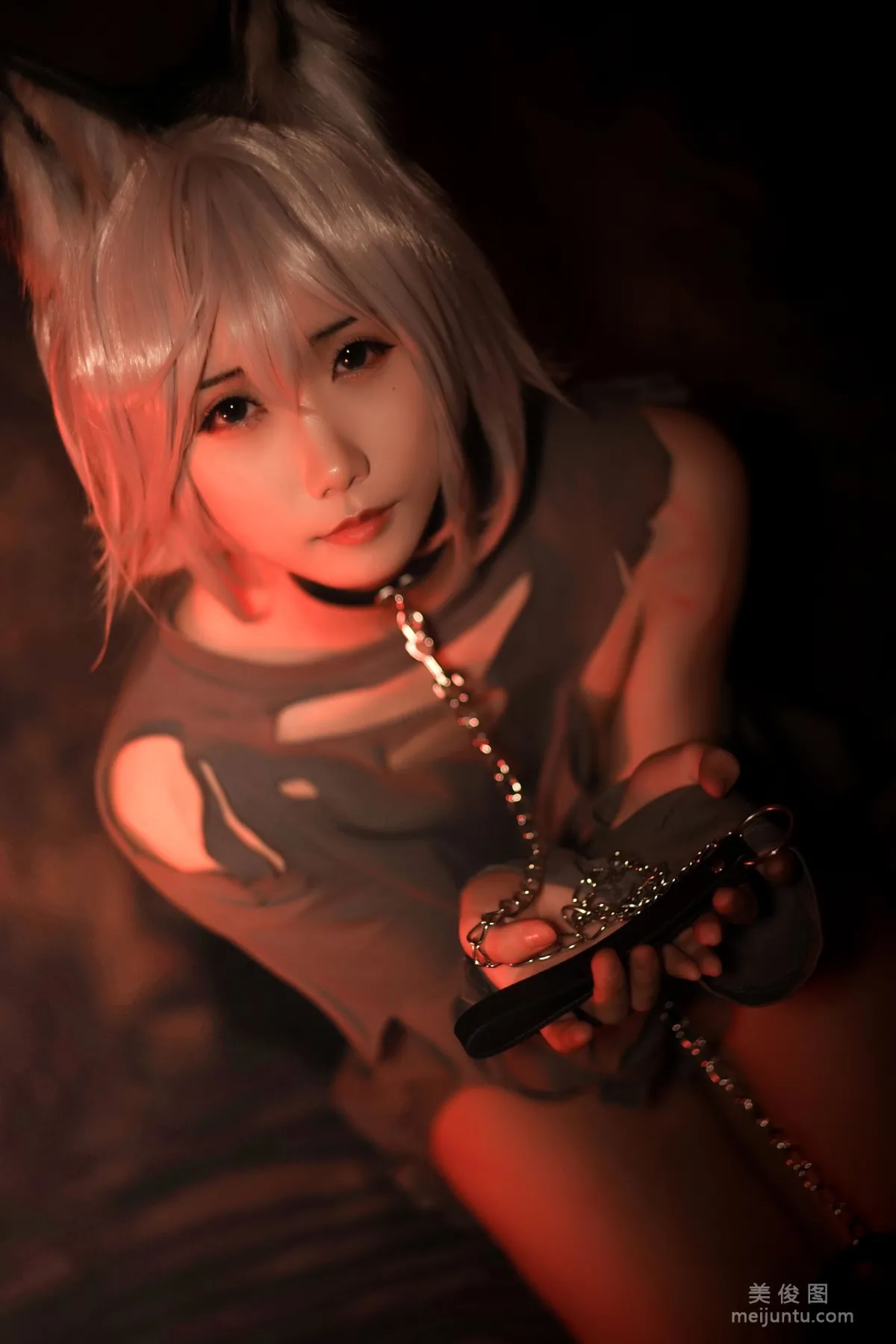 [COS福利] 動漫博主曉美媽 - 奴隸狼少女 14