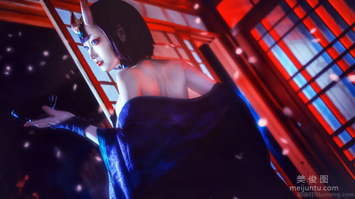 COS少女星野咪兔 - 酒吞童子 寫真套圖 18