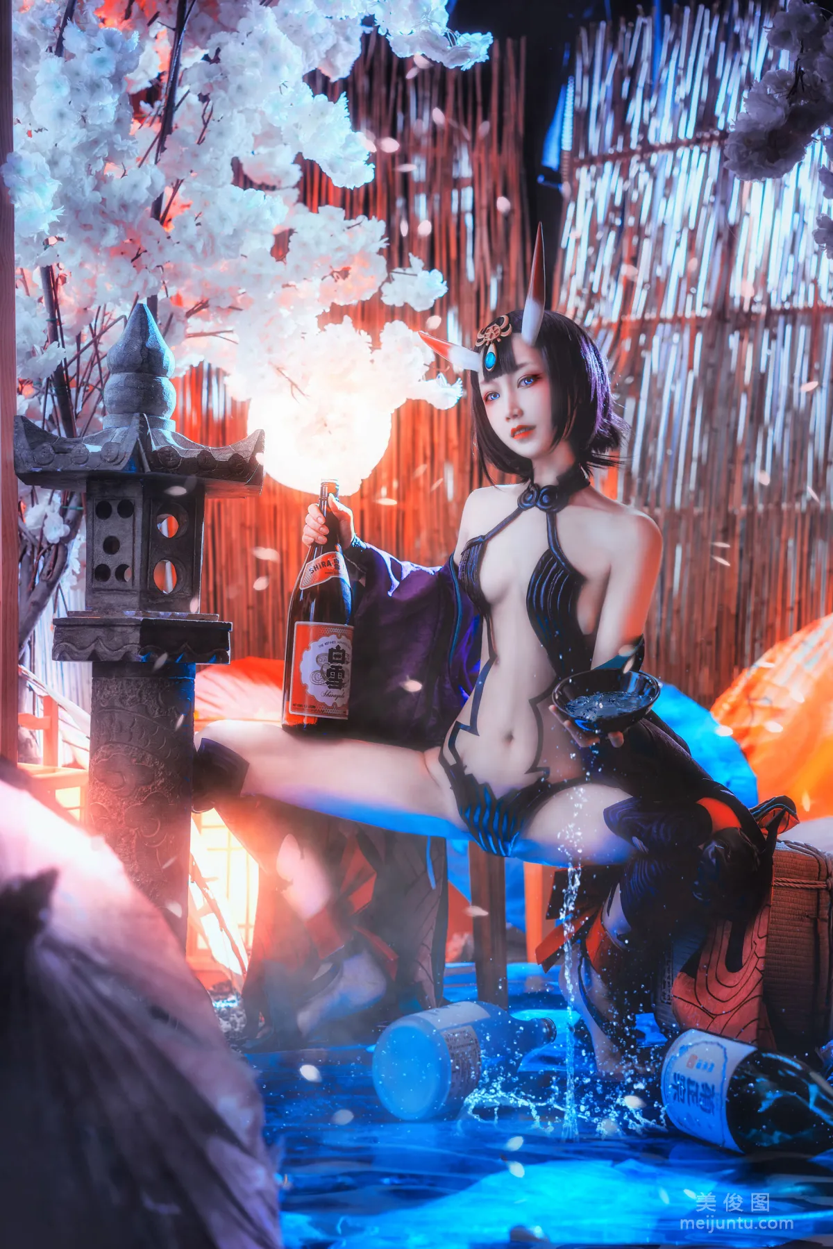 COS少女星野咪兔 - 酒吞童子 寫真套圖 29