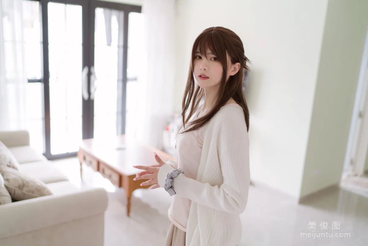 萌妹子眼醬大魔王w - 人妻絲襪紅茶 寫真套圖 30