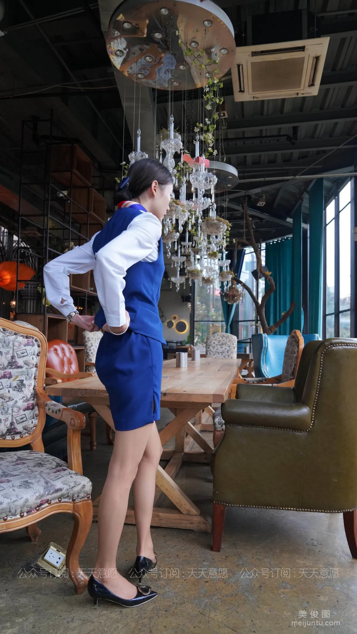 [IESS异思趣向] 丝享家 766 小六《蓝色套装展示》 丝袜美腿写真13