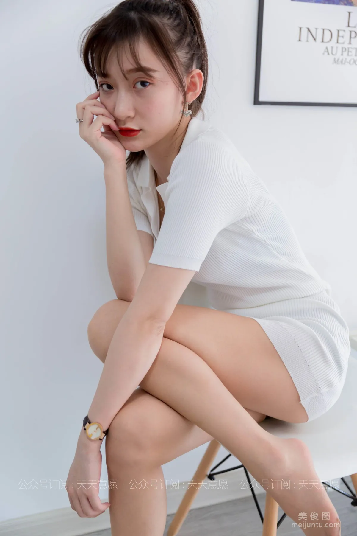 [IESS异思趣向] 丝享家 767 秋秋《纯欲白短裙》 丝袜美腿写真91