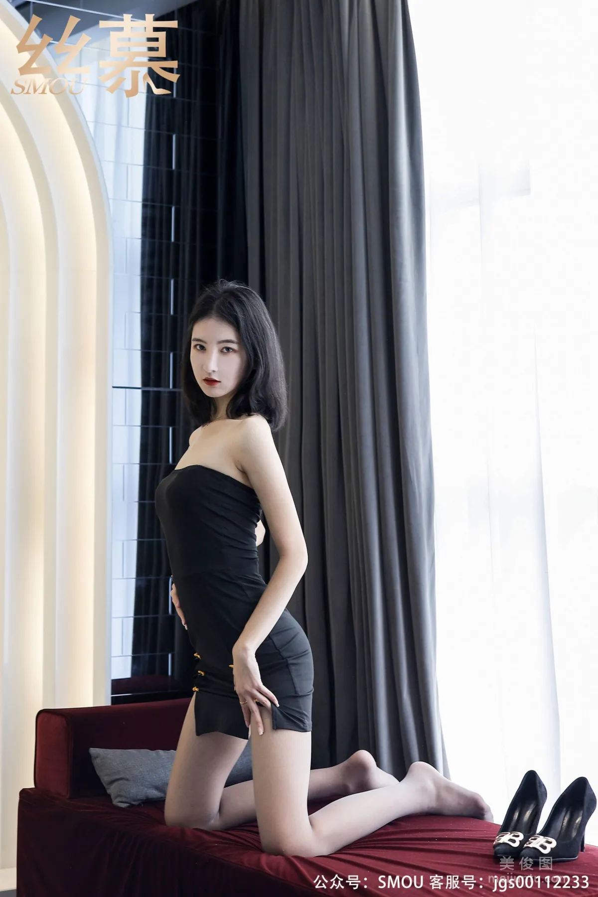 [丝慕社SMOU] SM452 茗茗 《茗茗的丝密时间》 丝袜美腿写真57