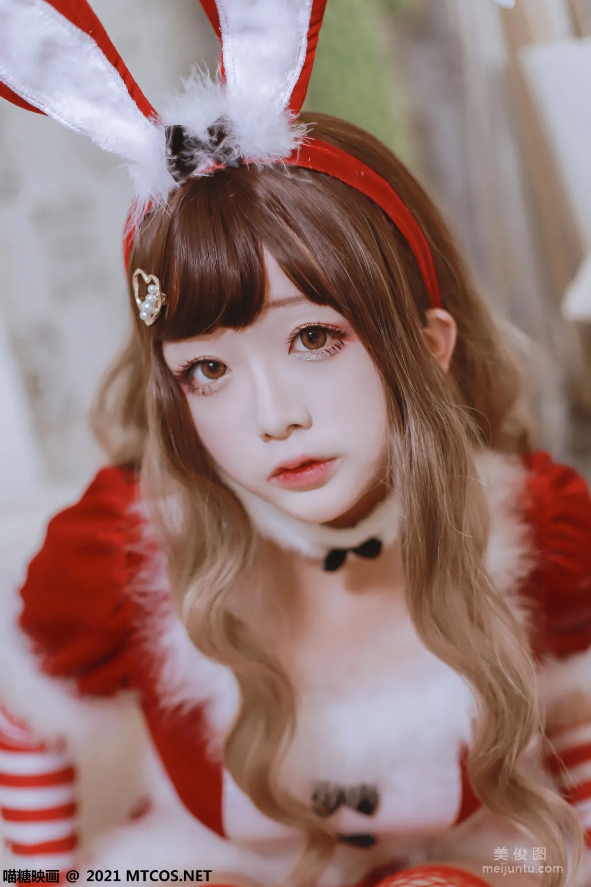 [喵糖映畫] VOL.389 紅色兔子 寫真套圖 21