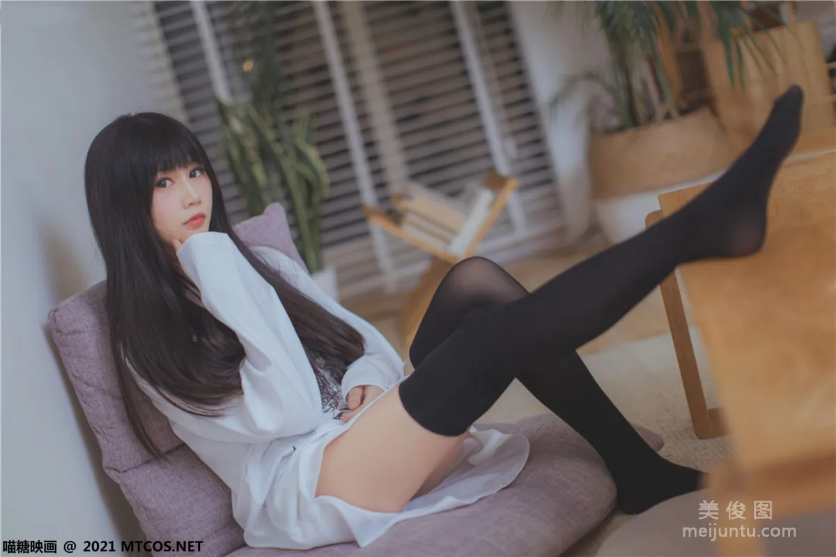 [喵糖映畫] VOL.403 夏日白T 寫真套圖 29