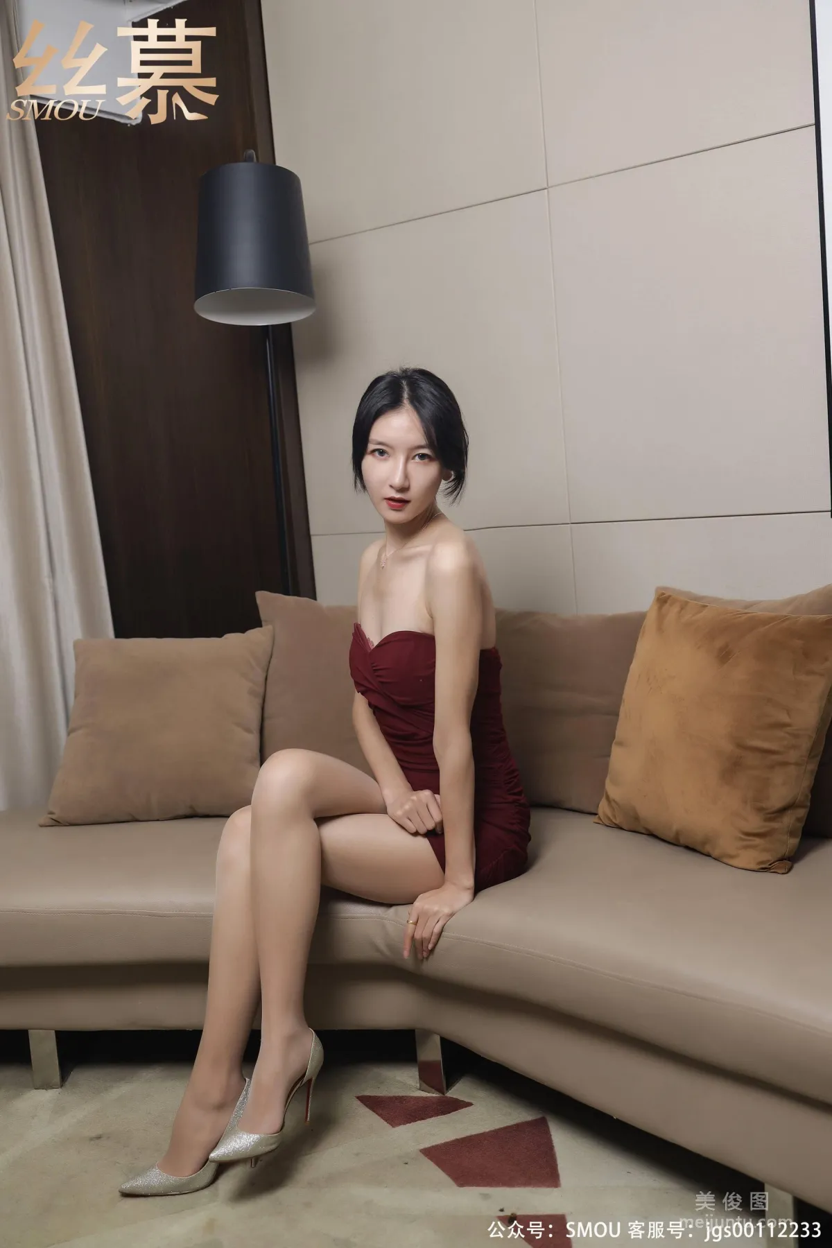 [丝慕社SMOU] SM446 紫宁 《轻薄丝滑美腿袜》 丝袜美腿写真8