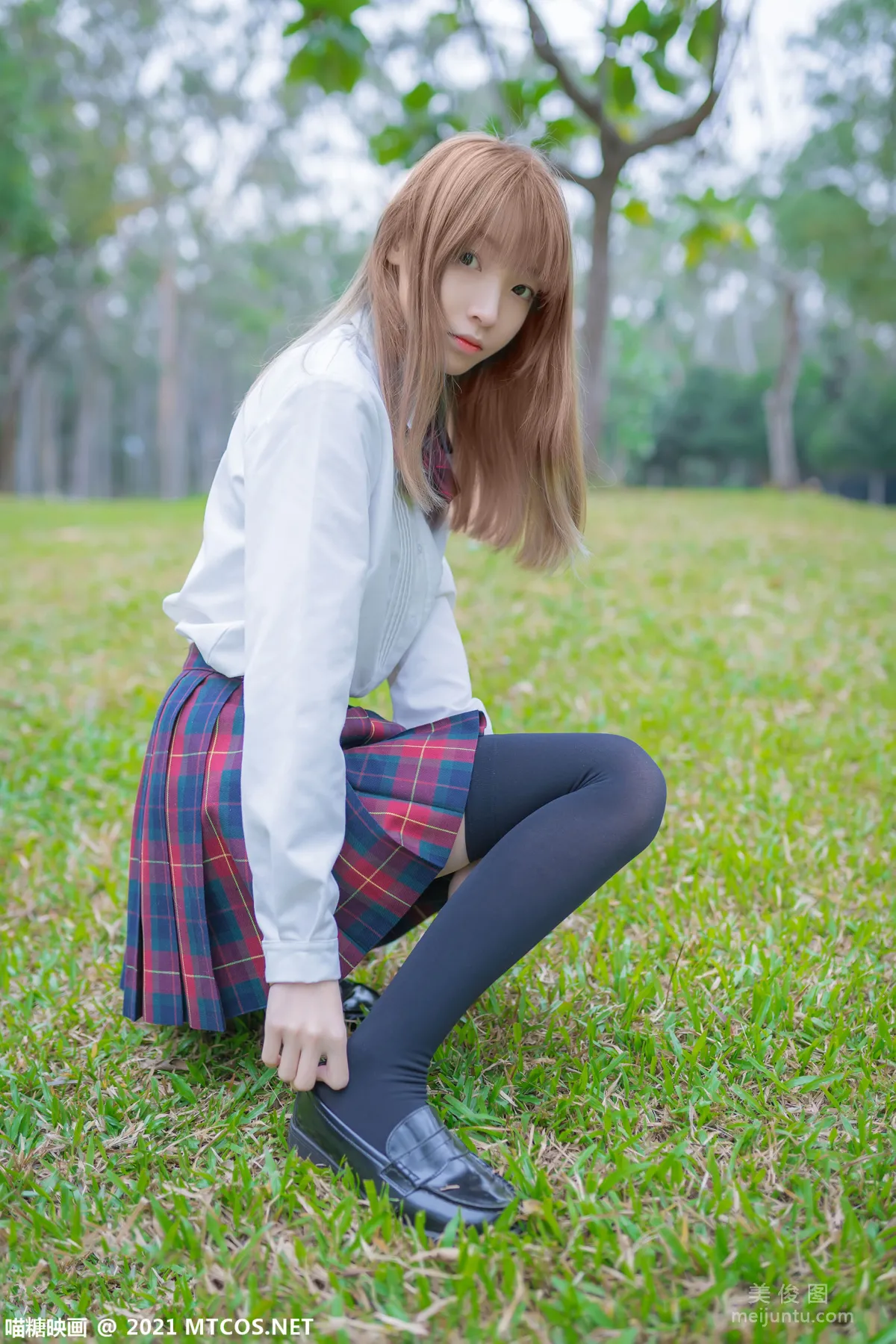 [喵糖映畫] VOL.388 戶外制服 寫真套圖 30