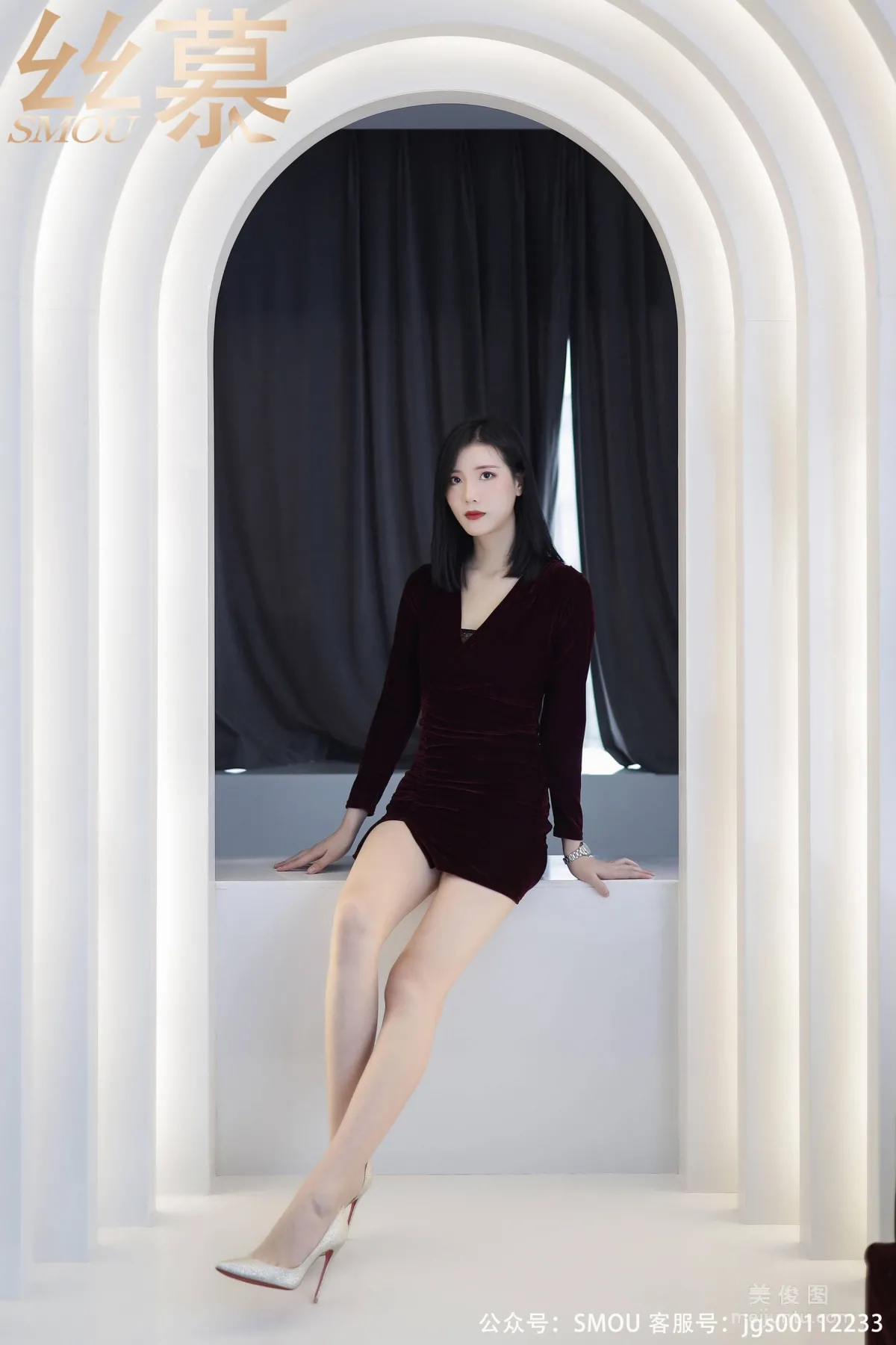 [丝慕社SMOU] SM445 紫宁 《紫宁姐姐》 丝袜美腿写真4