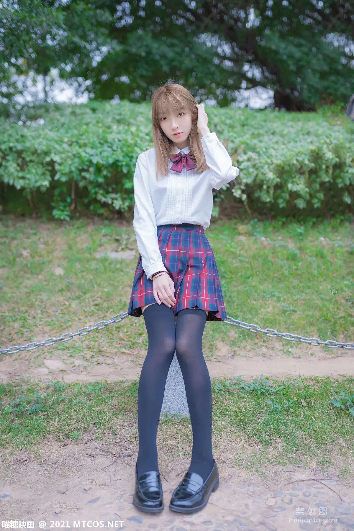 [喵糖映畫] VOL.388 戶外制服 寫真套圖 6