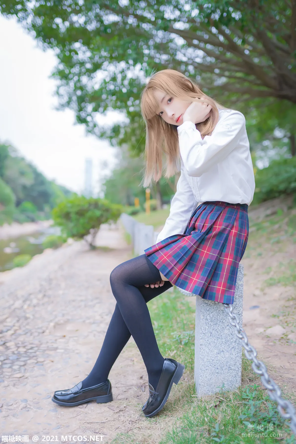 [喵糖映畫] VOL.388 戶外制服 寫真套圖 7