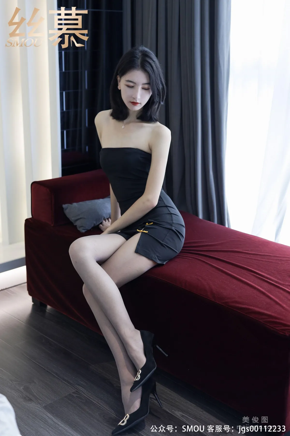 [丝慕社SMOU] SM452 茗茗 《茗茗的丝密时间》 丝袜美腿写真23
