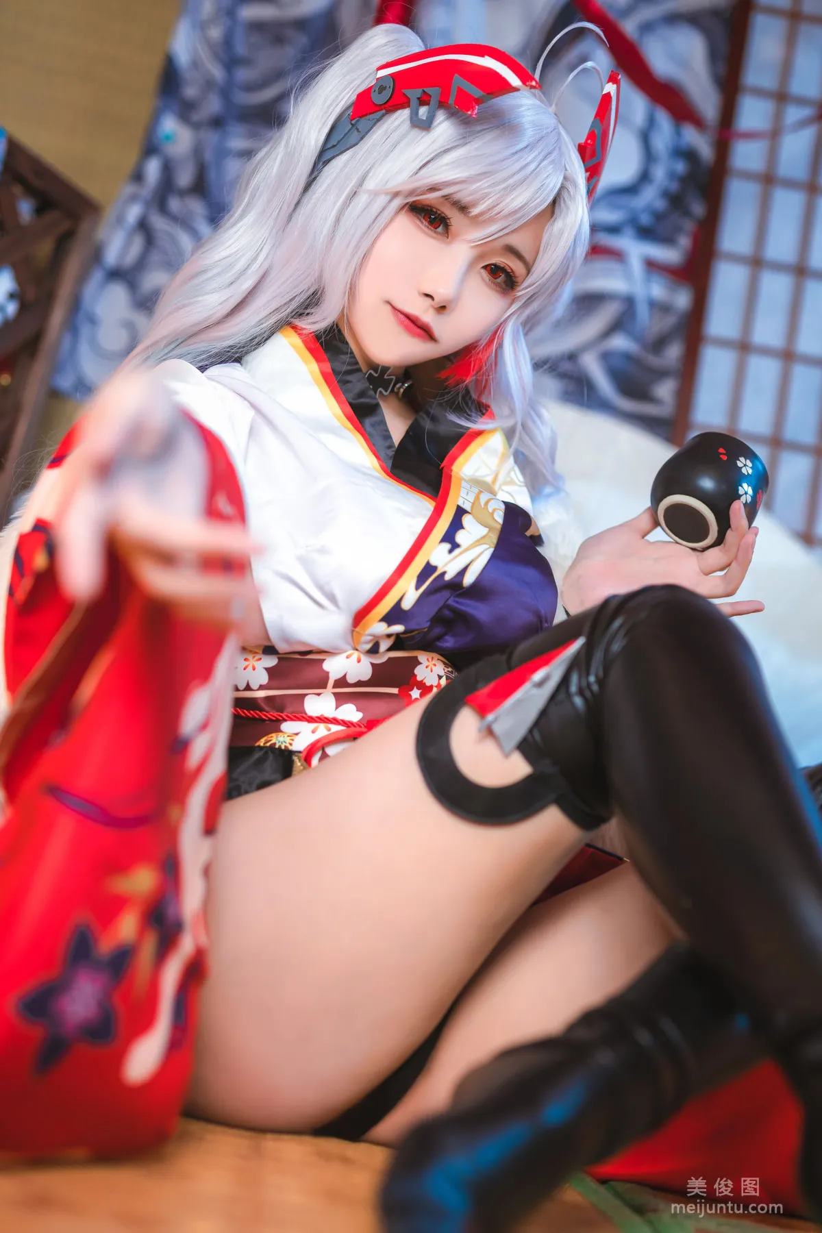 [COS福利] 微博妹子Momoko葵葵 - 歐根之和服 寫真套圖 11