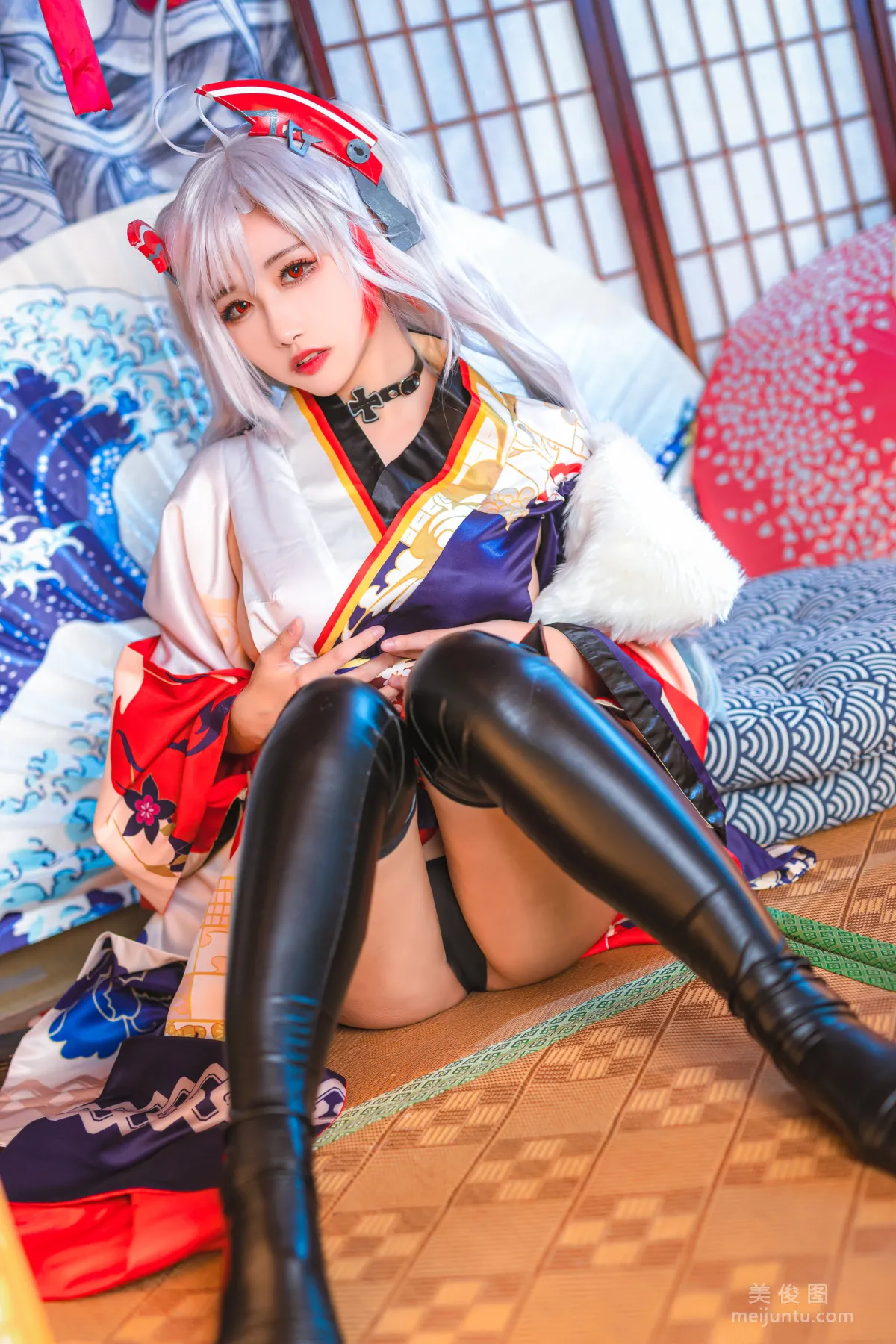 [COS福利] 微博妹子Momoko葵葵 - 歐根之和服 寫真套圖 15