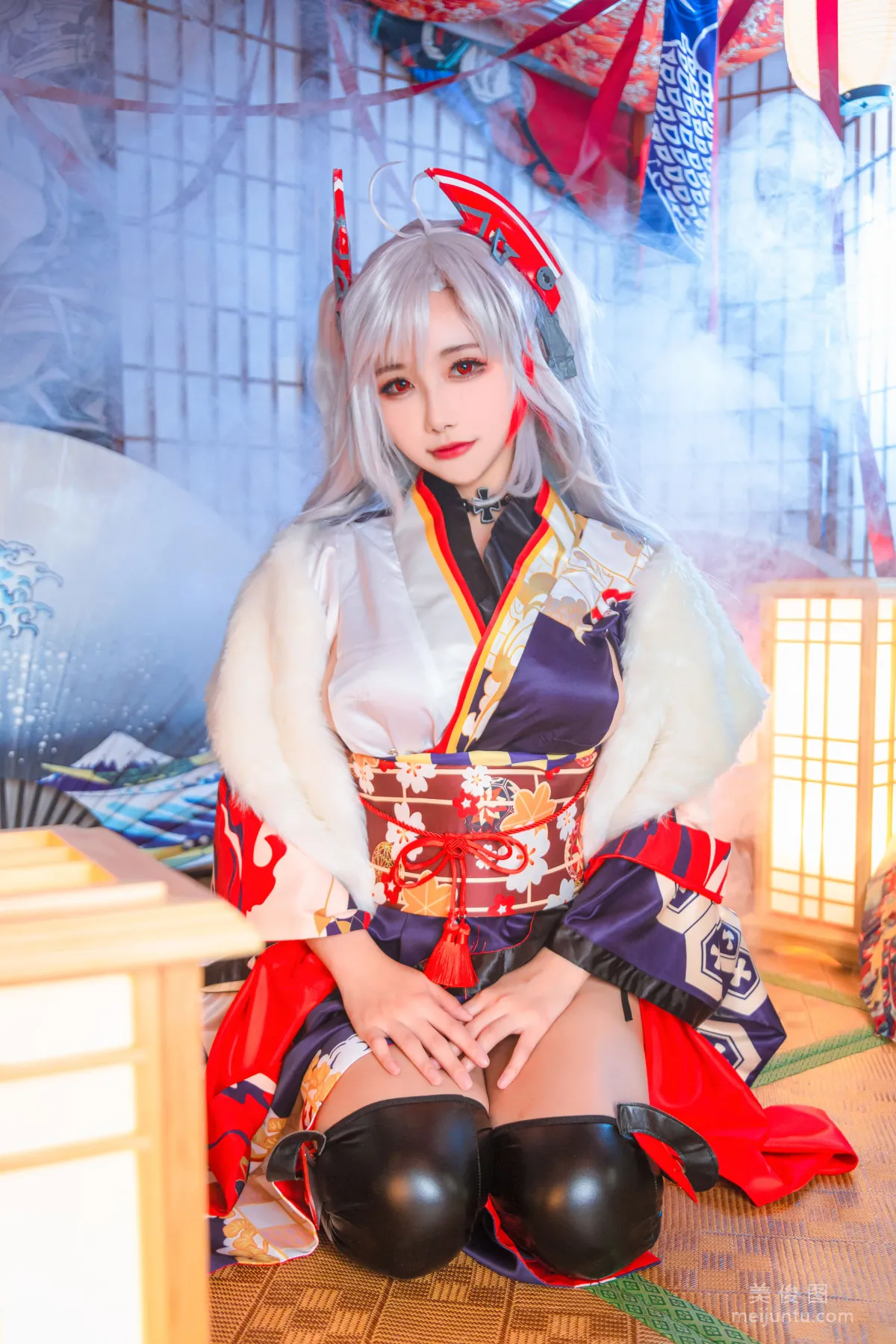 [COS福利] 微博妹子Momoko葵葵 - 欧根之和服 写真套图6