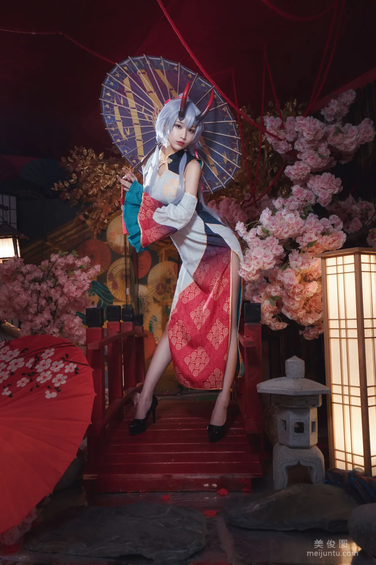 [COS福利] 动漫博主铁板烧鬼舞w - 巴御前 写真套图7