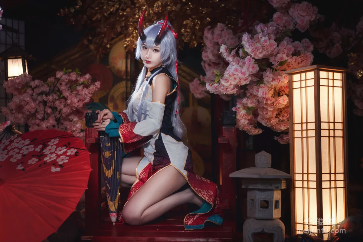 [COS福利] 动漫博主铁板烧鬼舞w - 巴御前 写真套图9