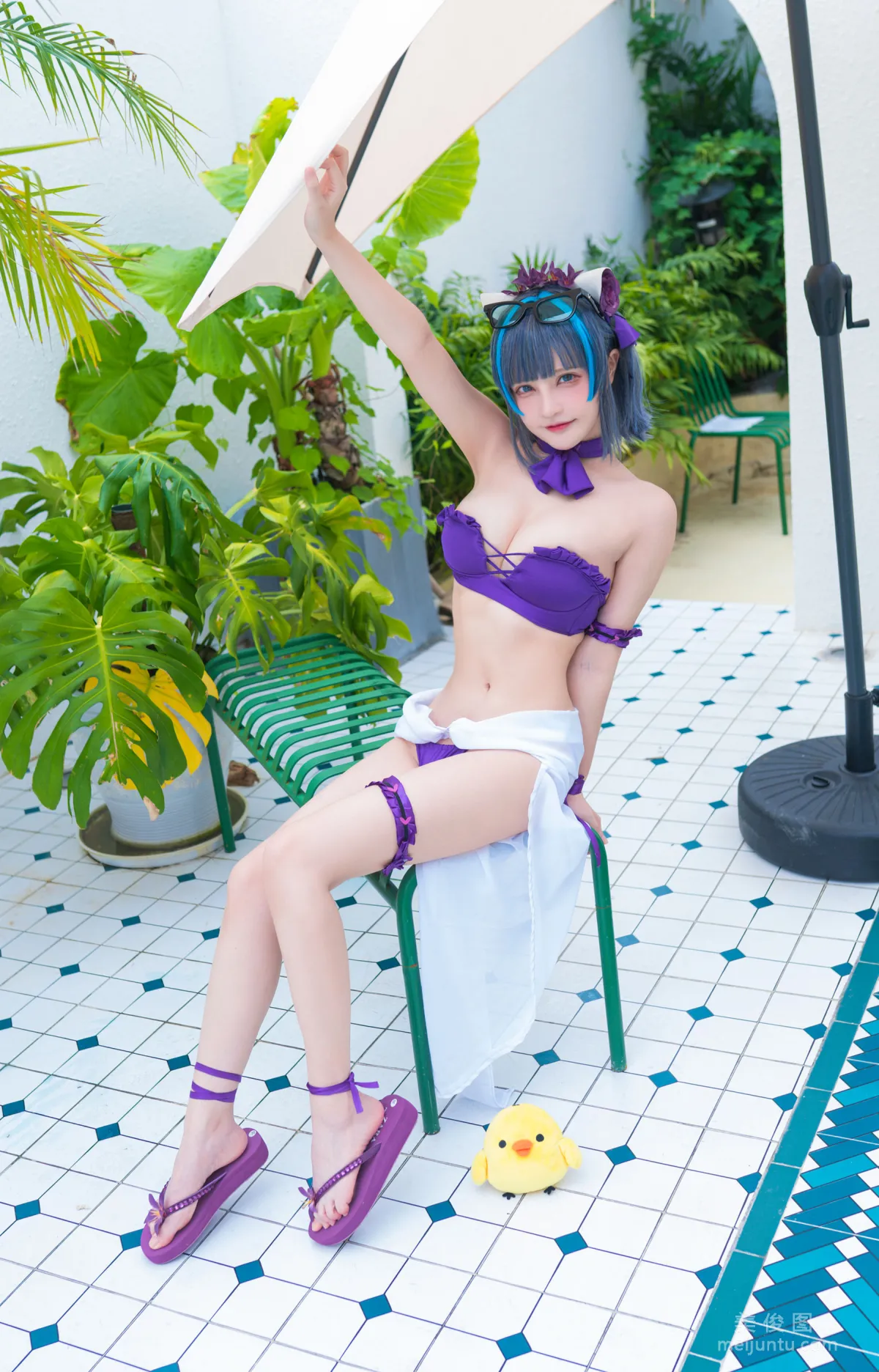 [COS福利] 千夜未来（Senya Miku）- 柴郡电子 写真套图5