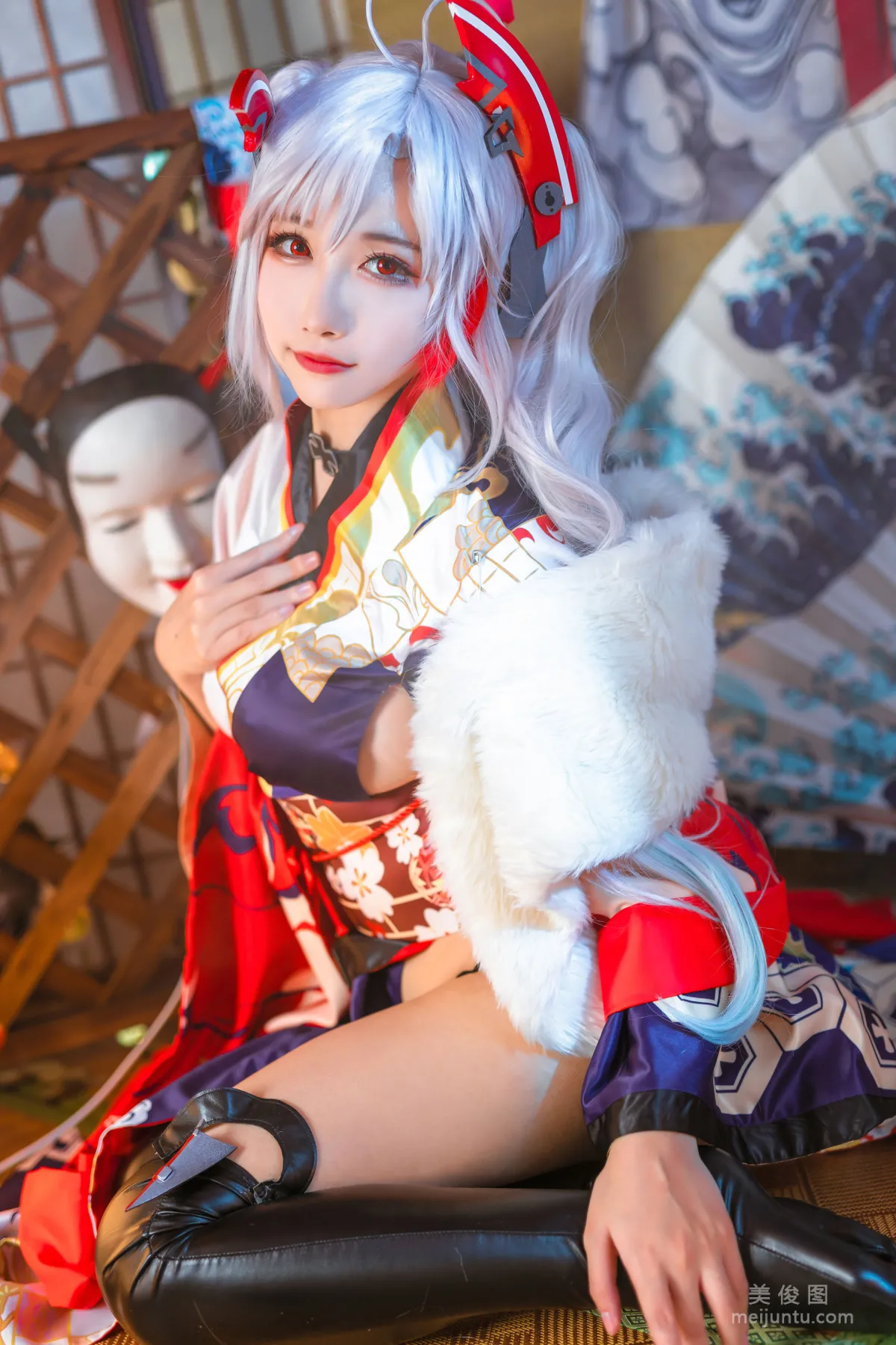 [COS福利] 微博妹子Momoko葵葵 - 歐根之和服 寫真套圖 19