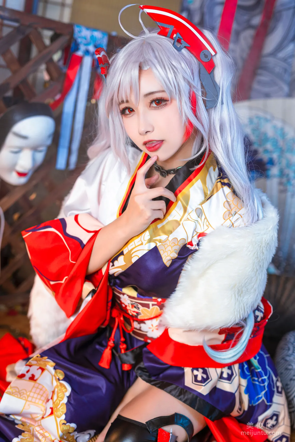 [COS福利] 微博妹子Momoko葵葵 - 歐根之和服 寫真套圖 20
