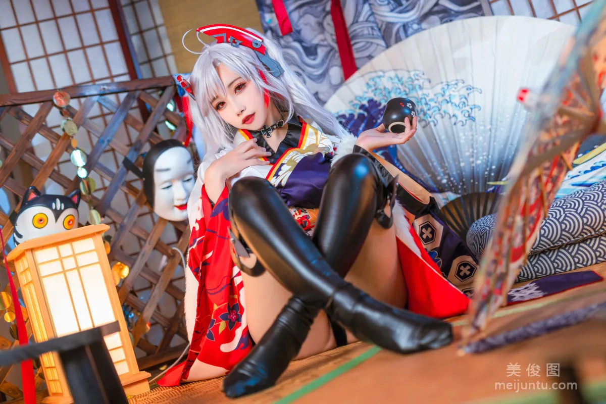[COS福利] 微博妹子Momoko葵葵 - 歐根之和服 寫真套圖 12
