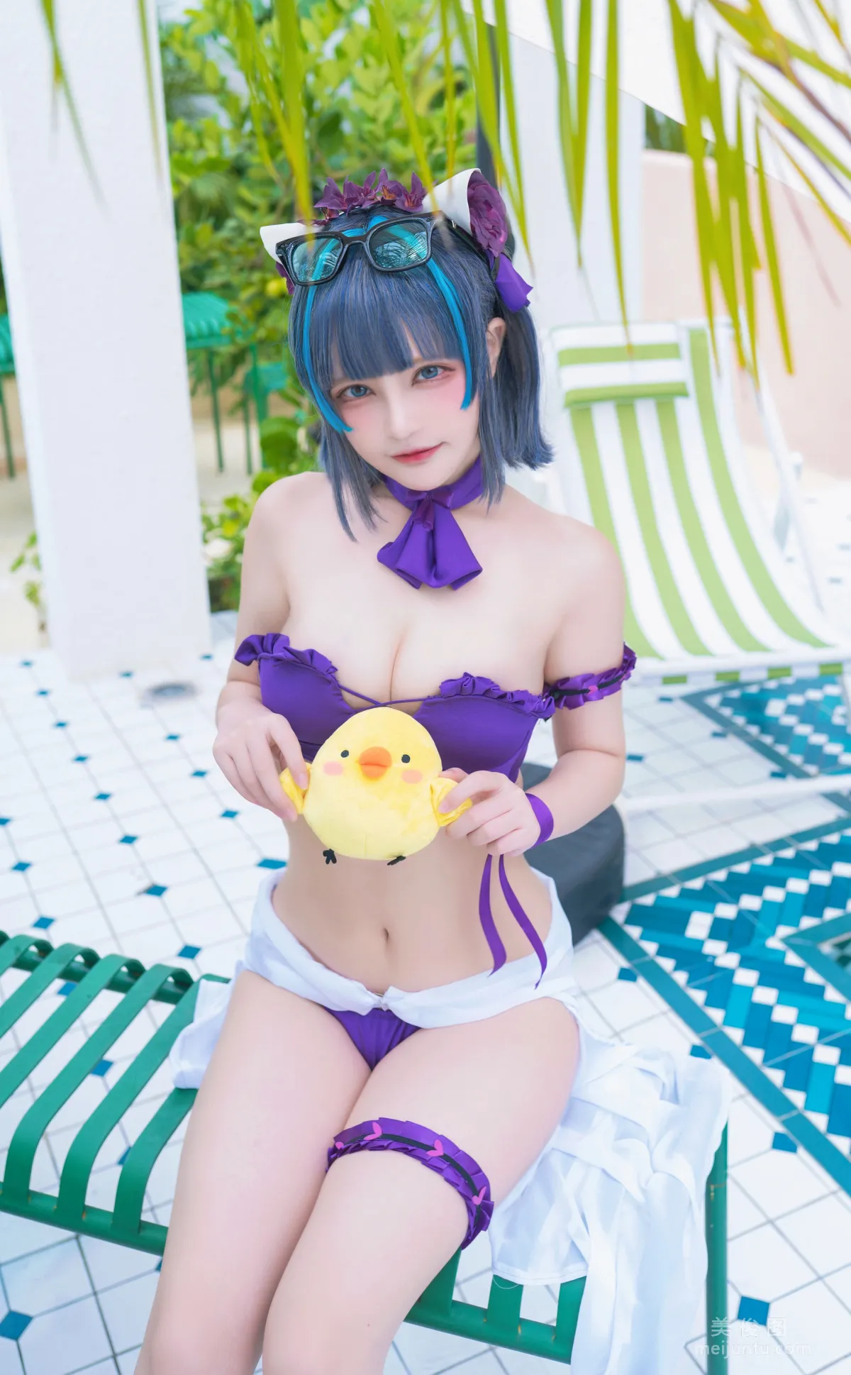 [COS福利] 千夜未来（Senya Miku）- 柴郡电子 写真套图3