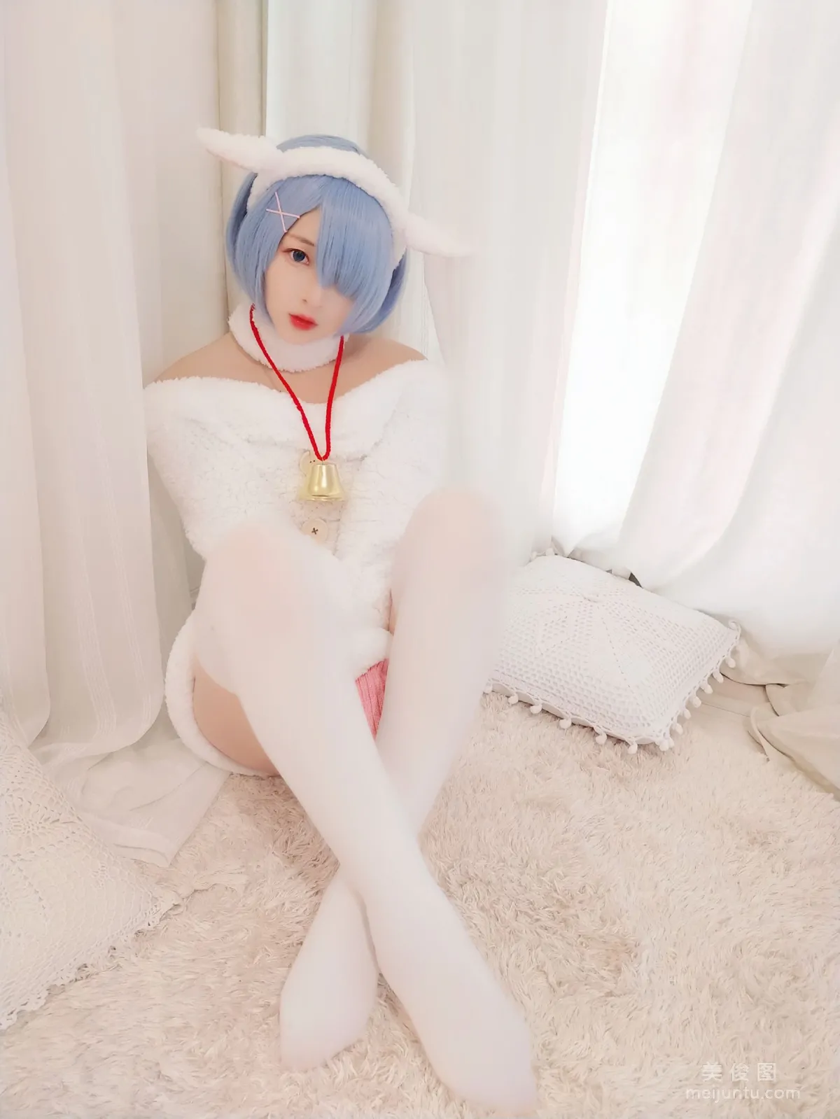 [COS福利] 二次元美女古川kagura - 蕾姆2 25
