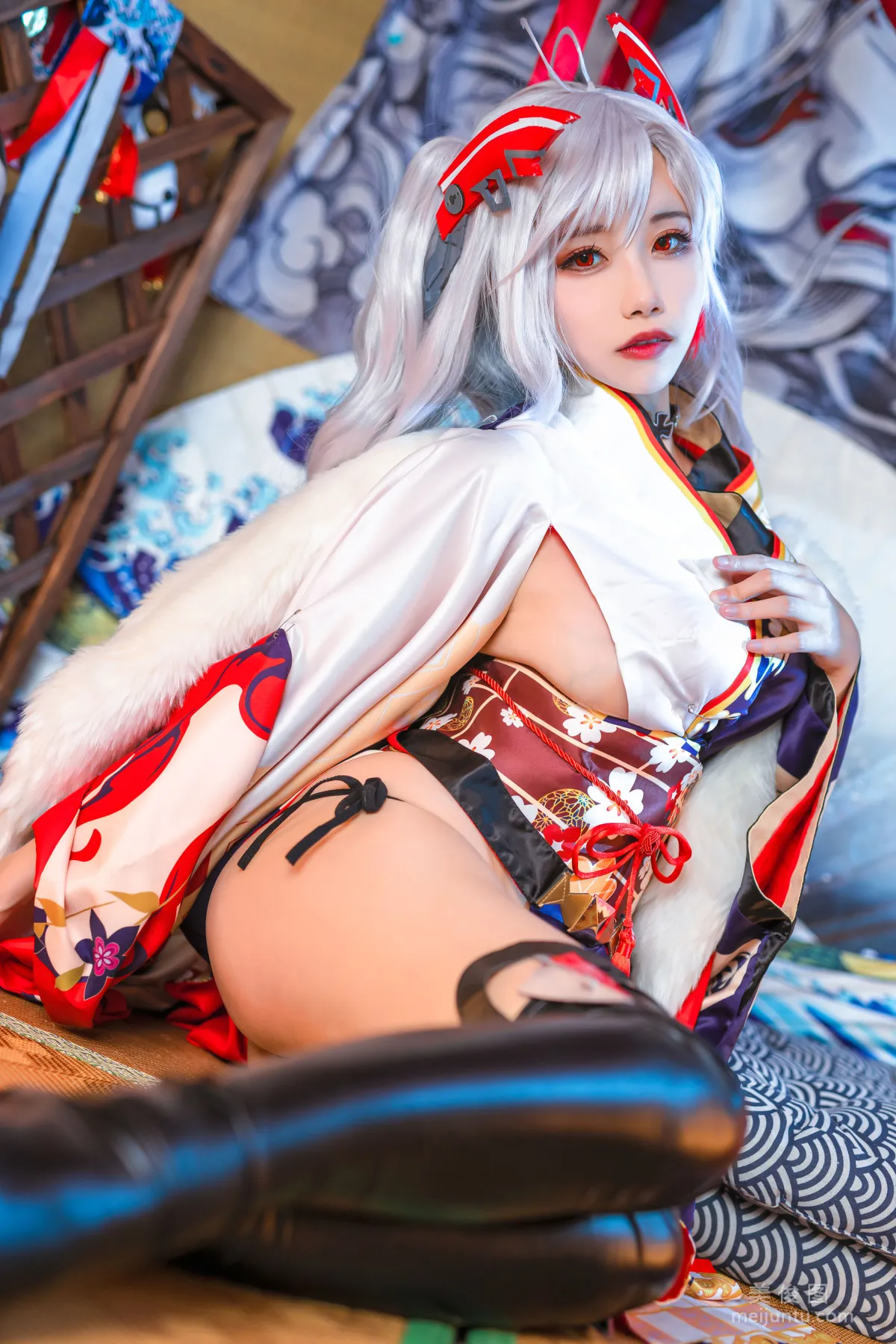 [COS福利] 微博妹子Momoko葵葵 - 歐根之和服 寫真套圖 14