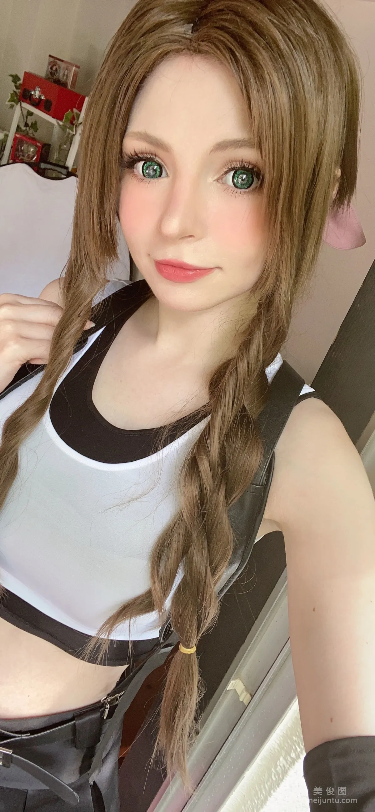 [網紅COSER] Peach milky - Aerith Tifa Swap 17