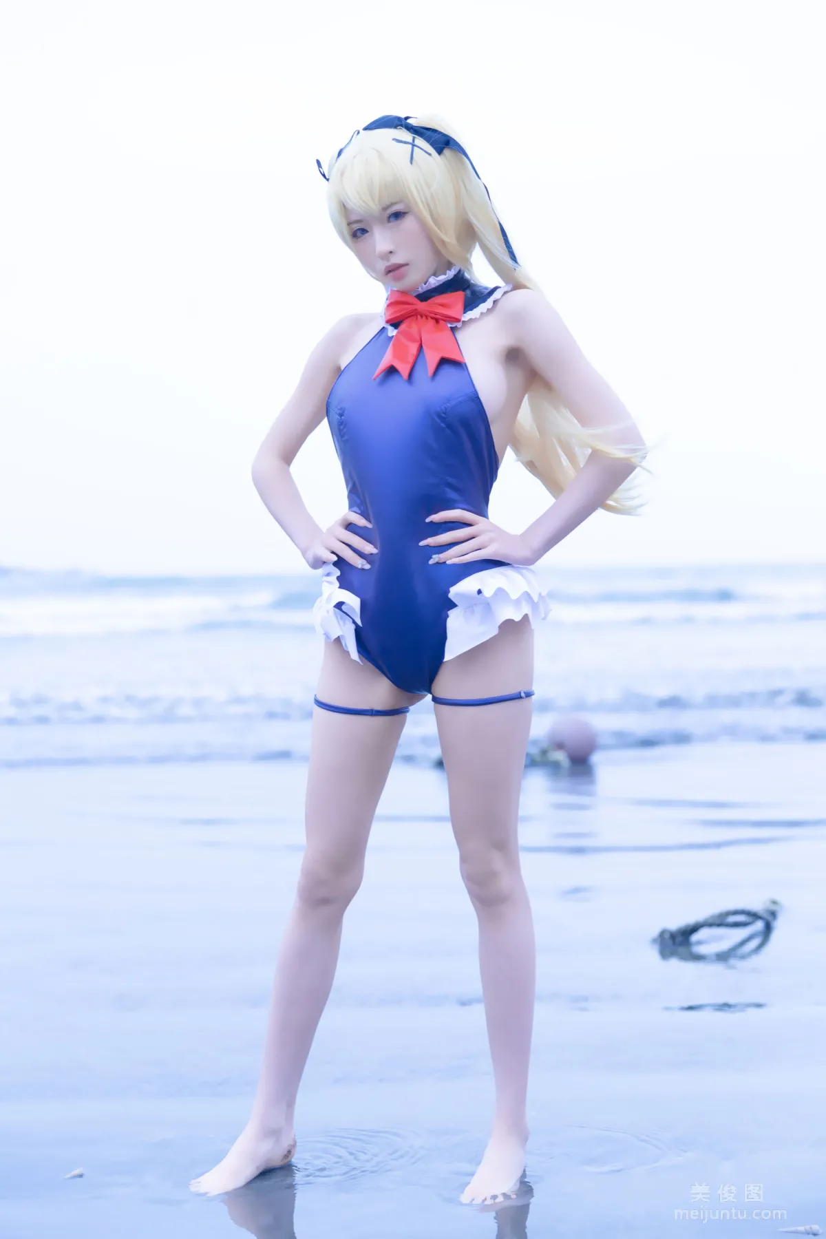 [網紅COSER] 尤物清水由乃 - 瑪麗蘿絲藍色泳衣 1