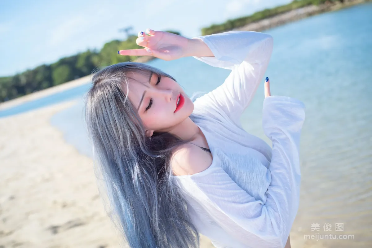 [網紅COSER] 花リリ(Plant Lily) - Beach lily 36