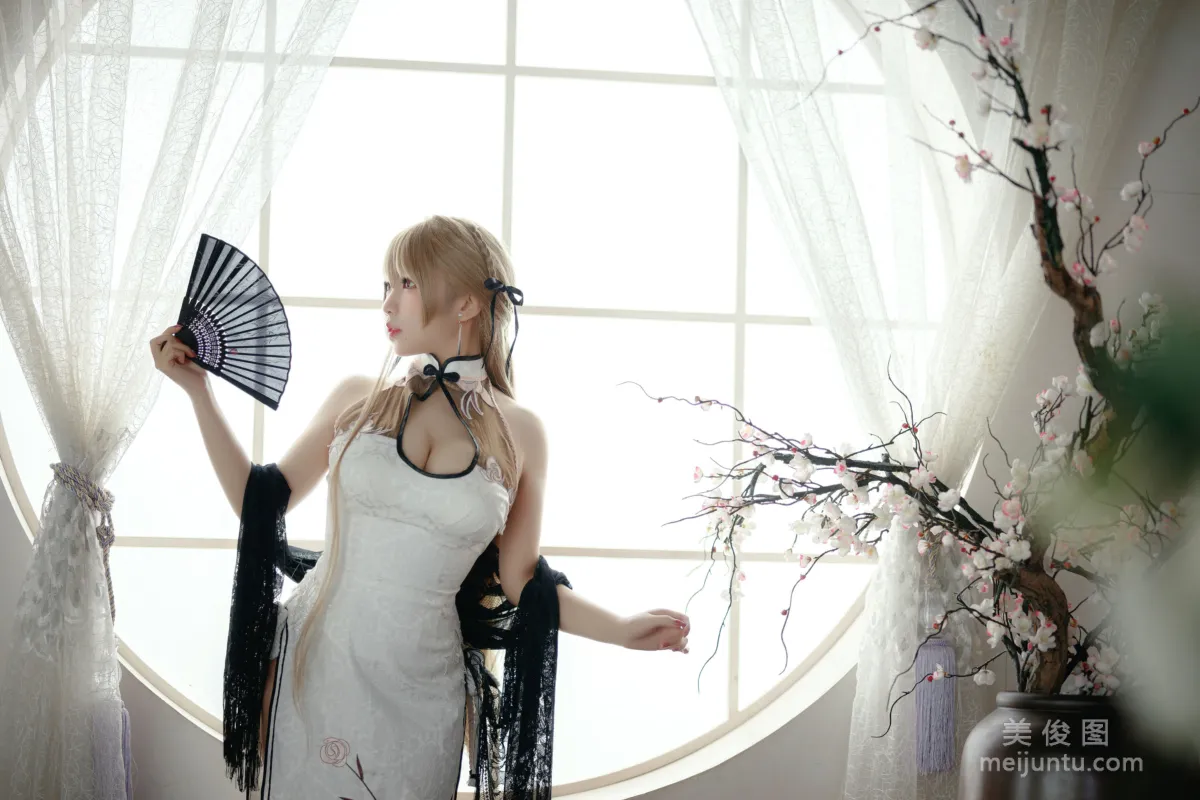 [網紅COSER] 動漫博主貓田聖奈奈(桃之啾啾) - 白玉佳人 24
