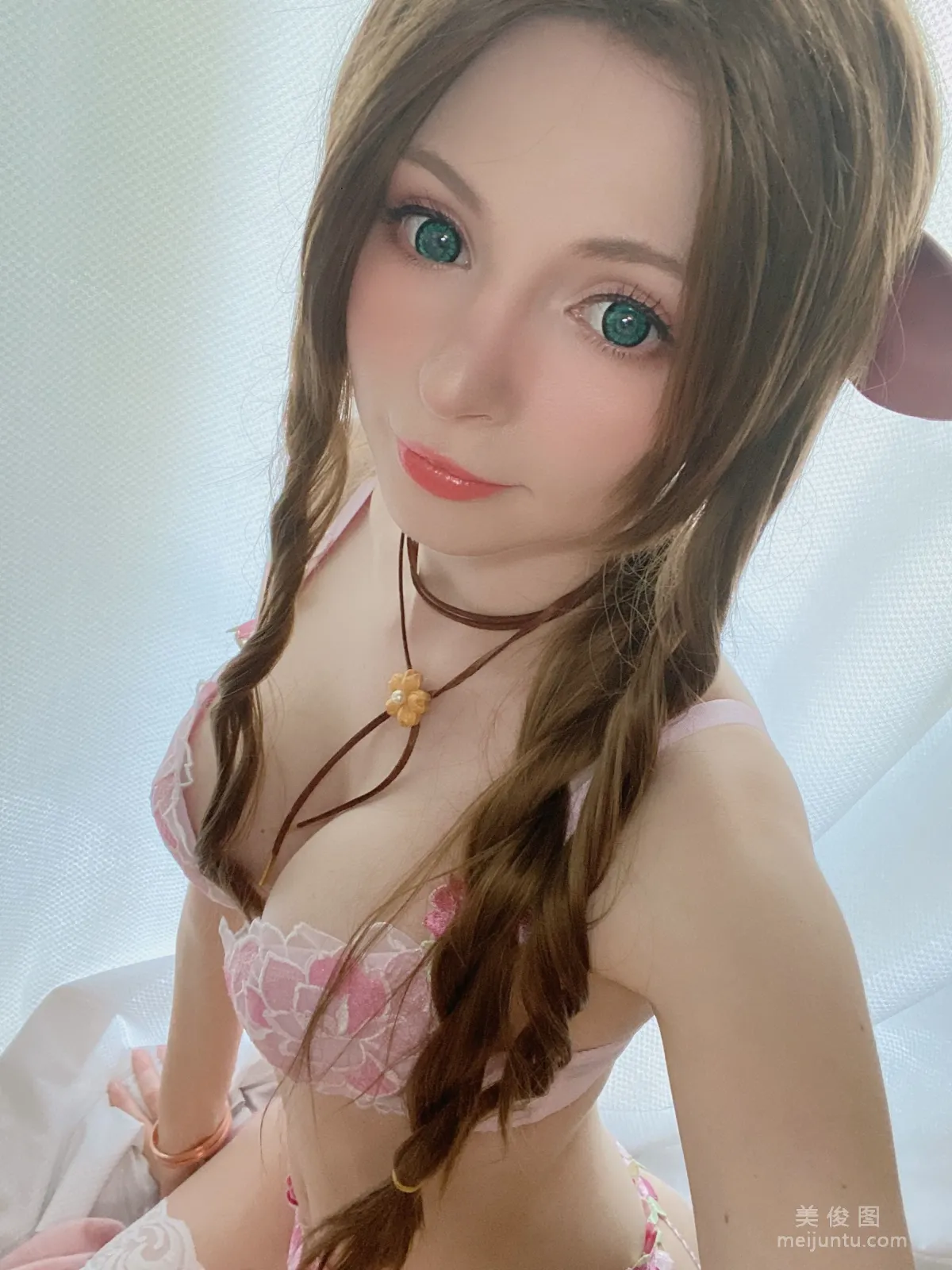 [網紅COSER] Peach milky - Aerith Lingerie 22
