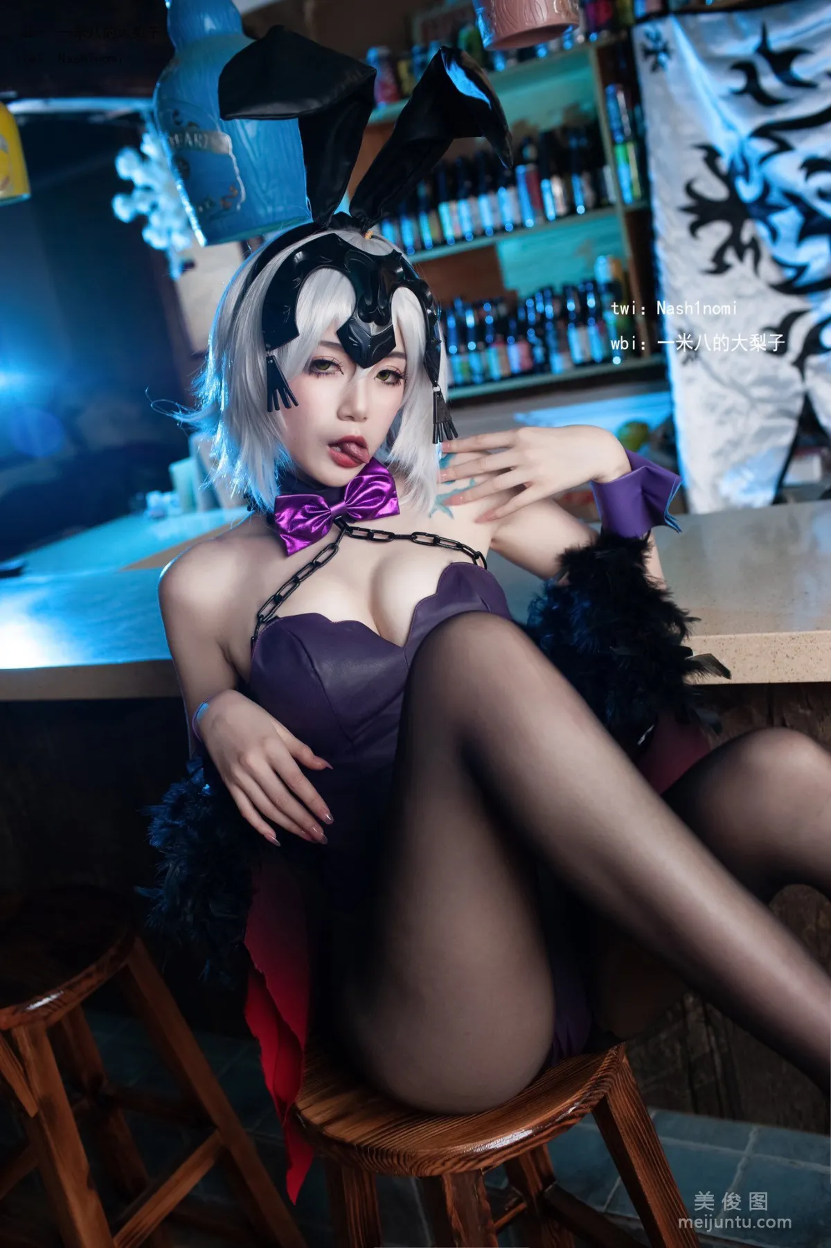 [網紅COSER] 一米八的大梨子 - 黑貞兔女郎 11