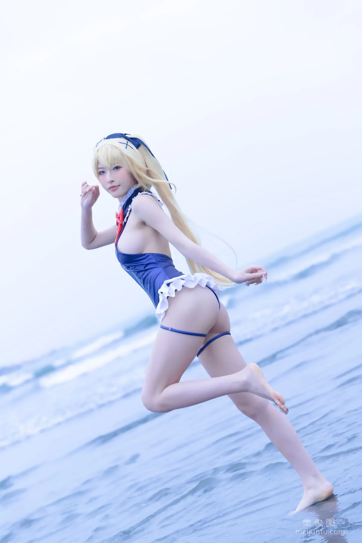 [網紅COSER] 尤物清水由乃 - 瑪麗蘿絲藍色泳衣 12