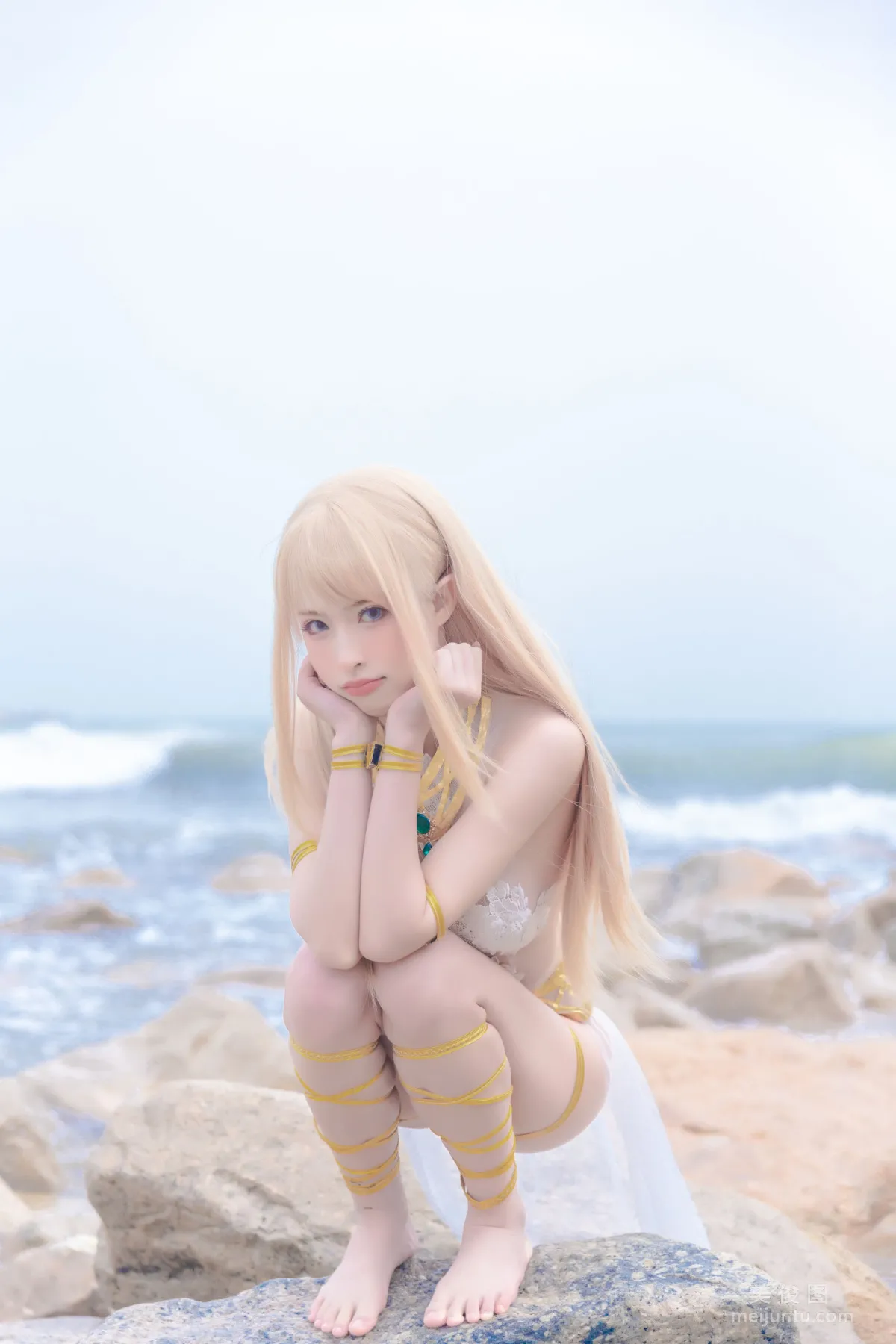 [網紅COSER] 尤物清水由乃 - 瑪麗蘿絲白色泳衣 28