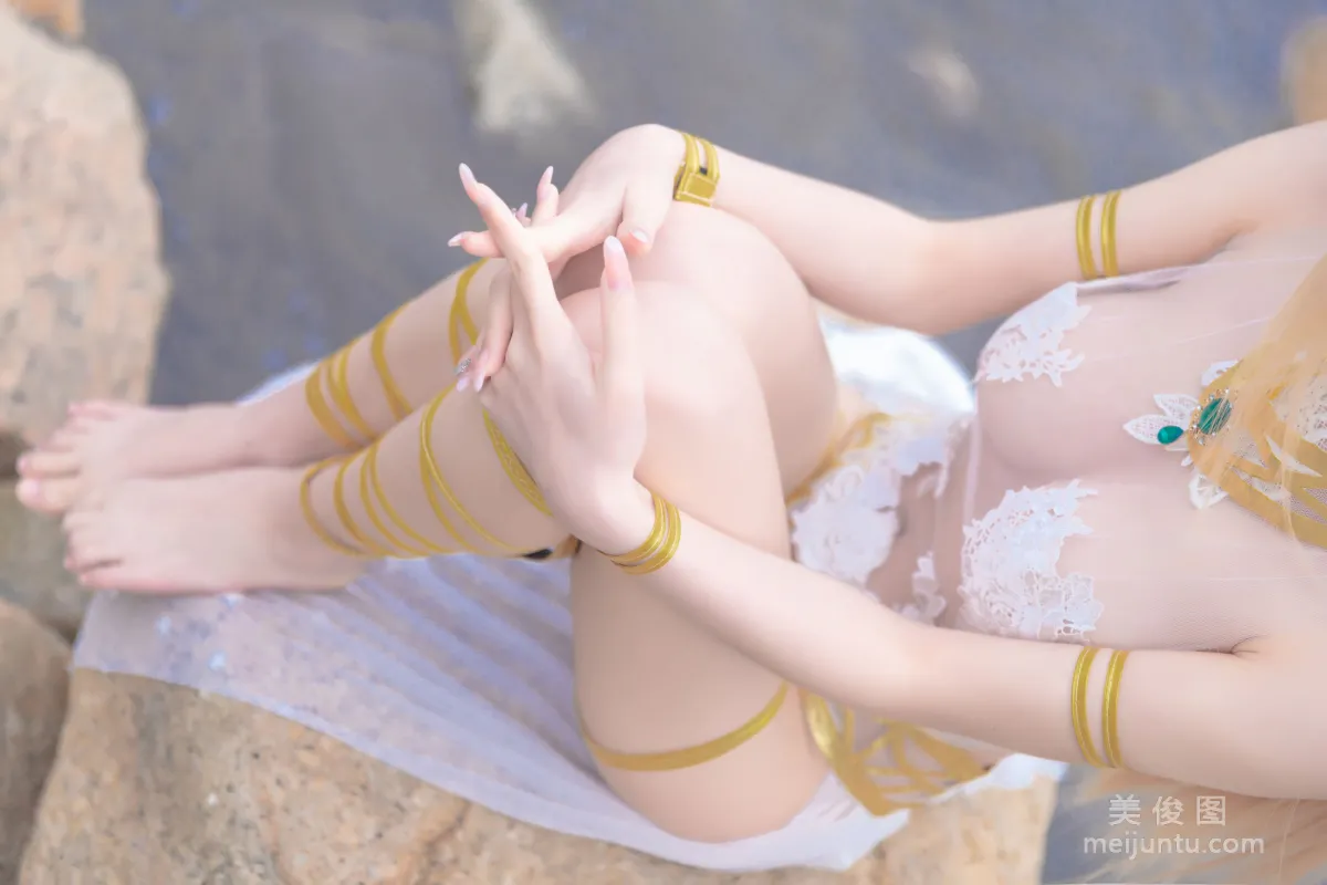 [網紅COSER] 尤物清水由乃 - 瑪麗蘿絲白色泳衣 16