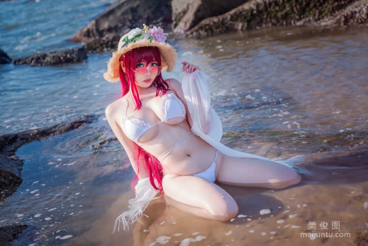 [網紅COSER] 啊日日_Ganlory - 絮庫夫泳裝 35