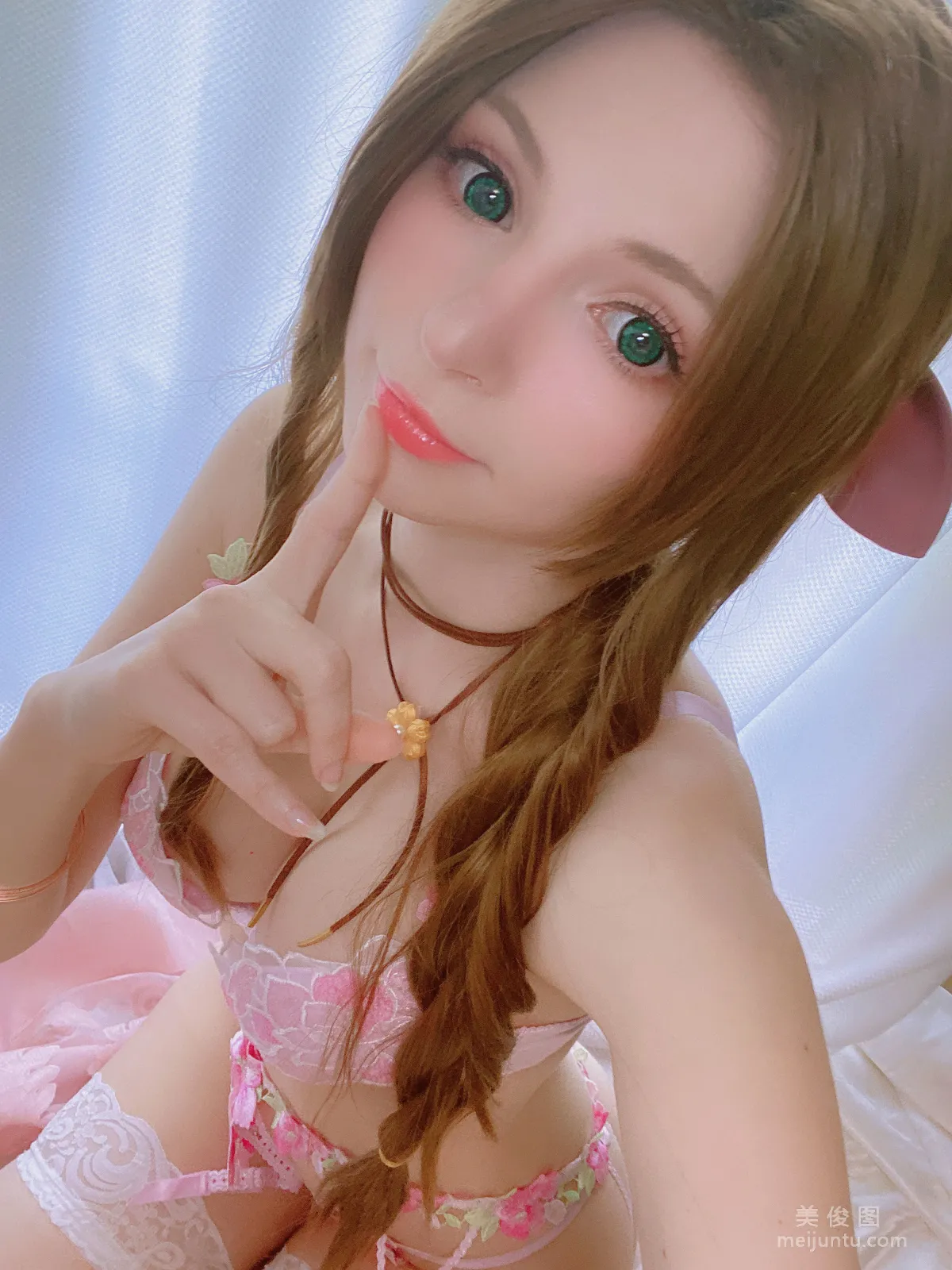 [網紅COSER] Peach milky - Aerith Lingerie 30