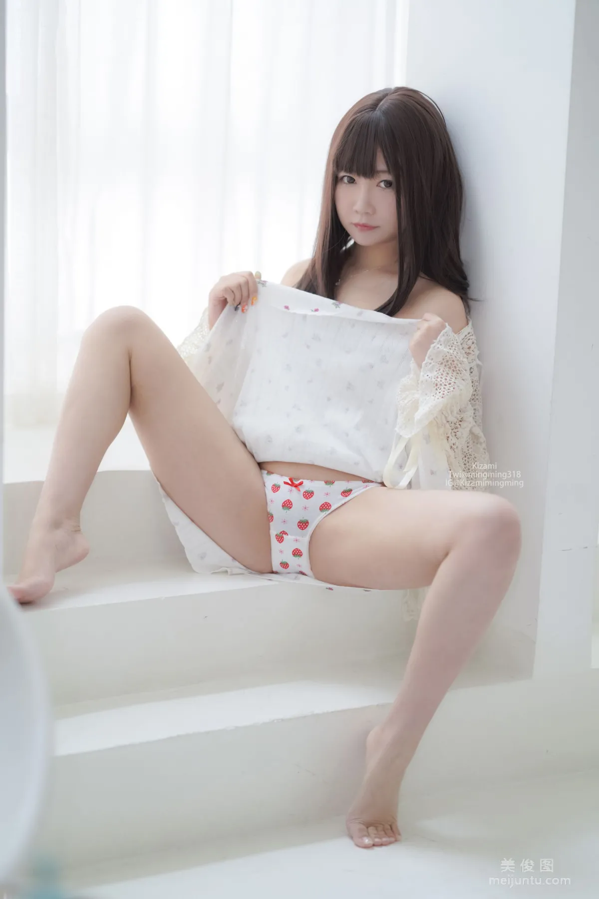 [銘銘Kizami] fantia 2021.09 针织衫+睡衣系列20
