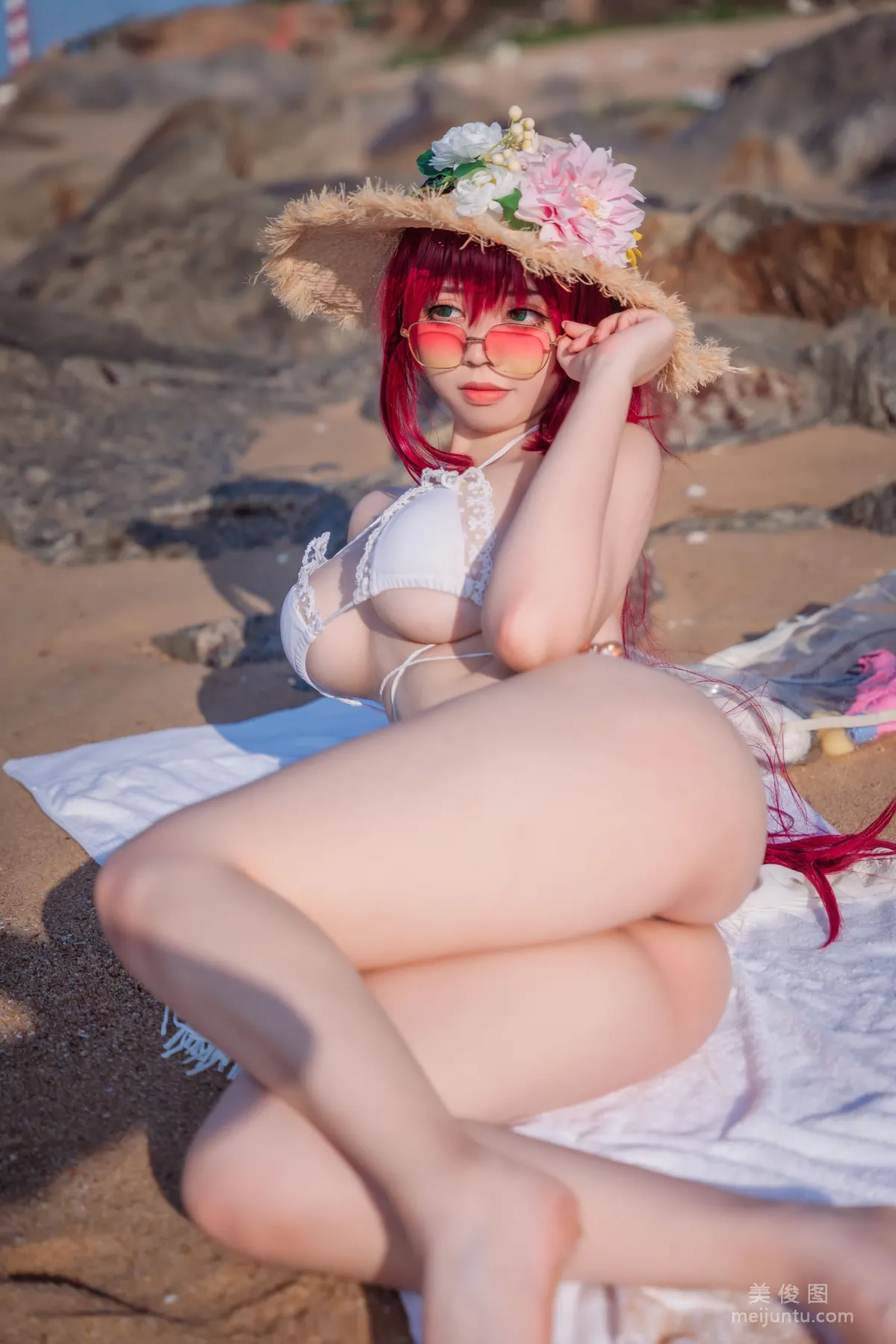 [網紅COSER] 啊日日_Ganlory - 絮庫夫泳裝 26