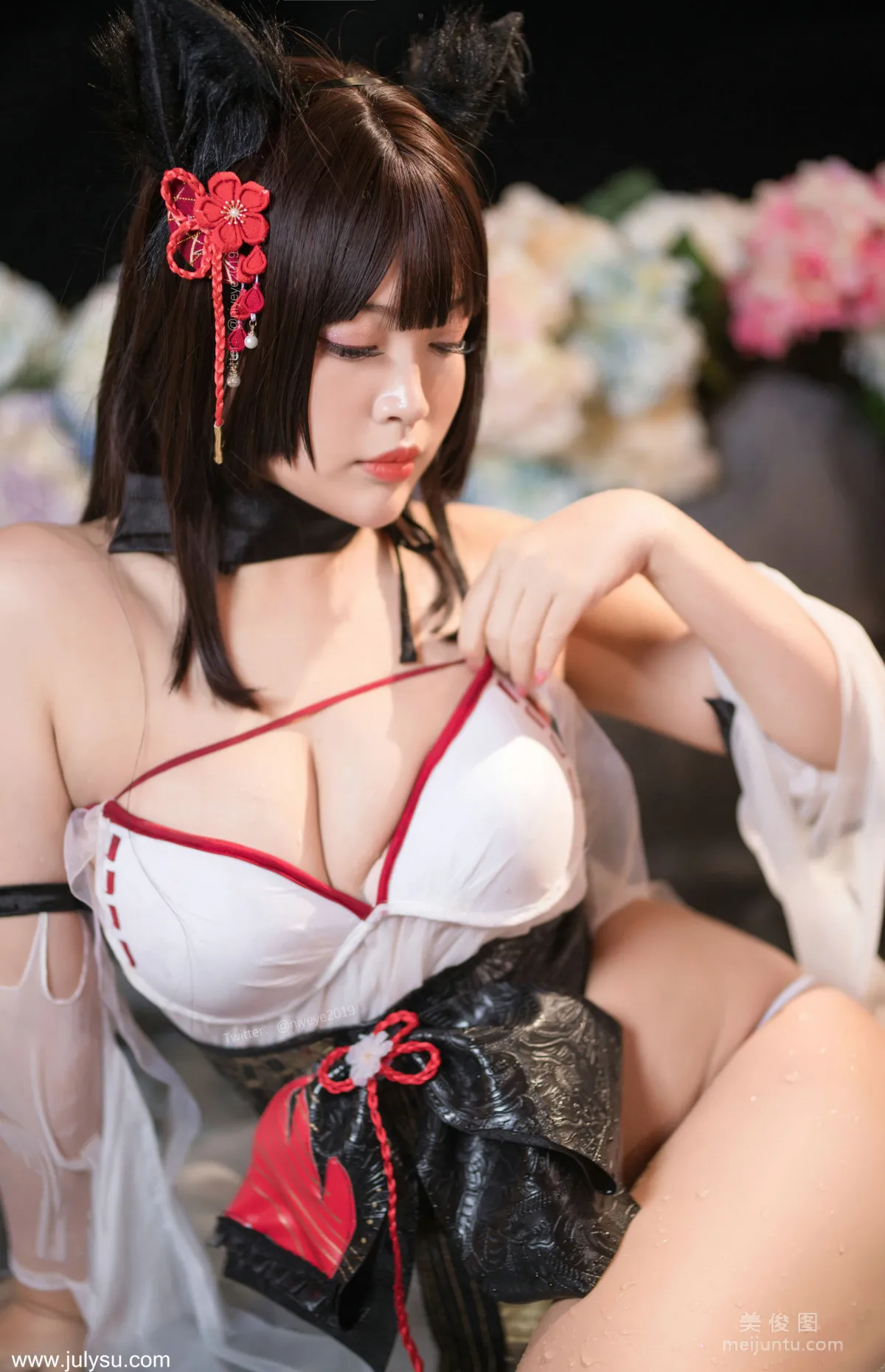 [網紅COSER] 萌系小姐姐-白烨- - 濕身泳裝 56