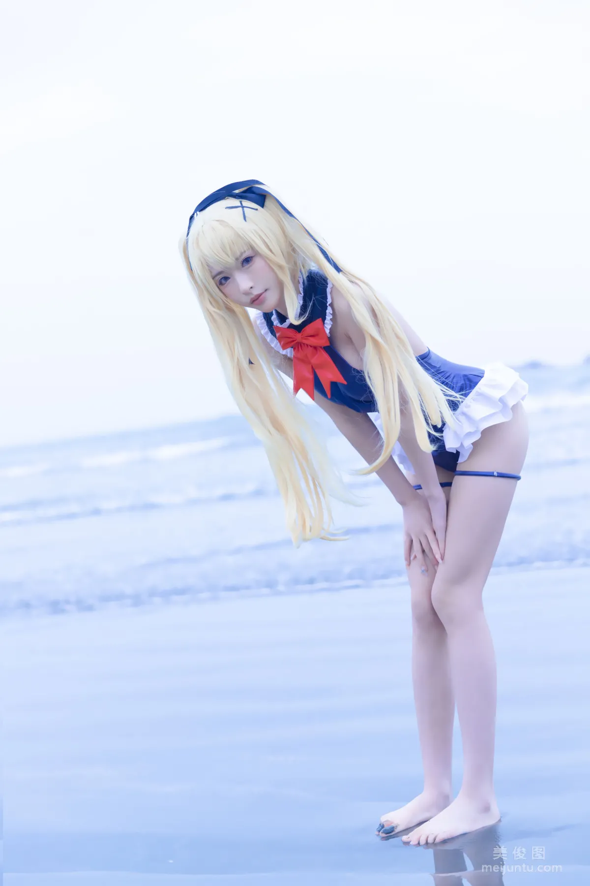 [網紅COSER] 尤物清水由乃 - 瑪麗蘿絲藍色泳衣 2