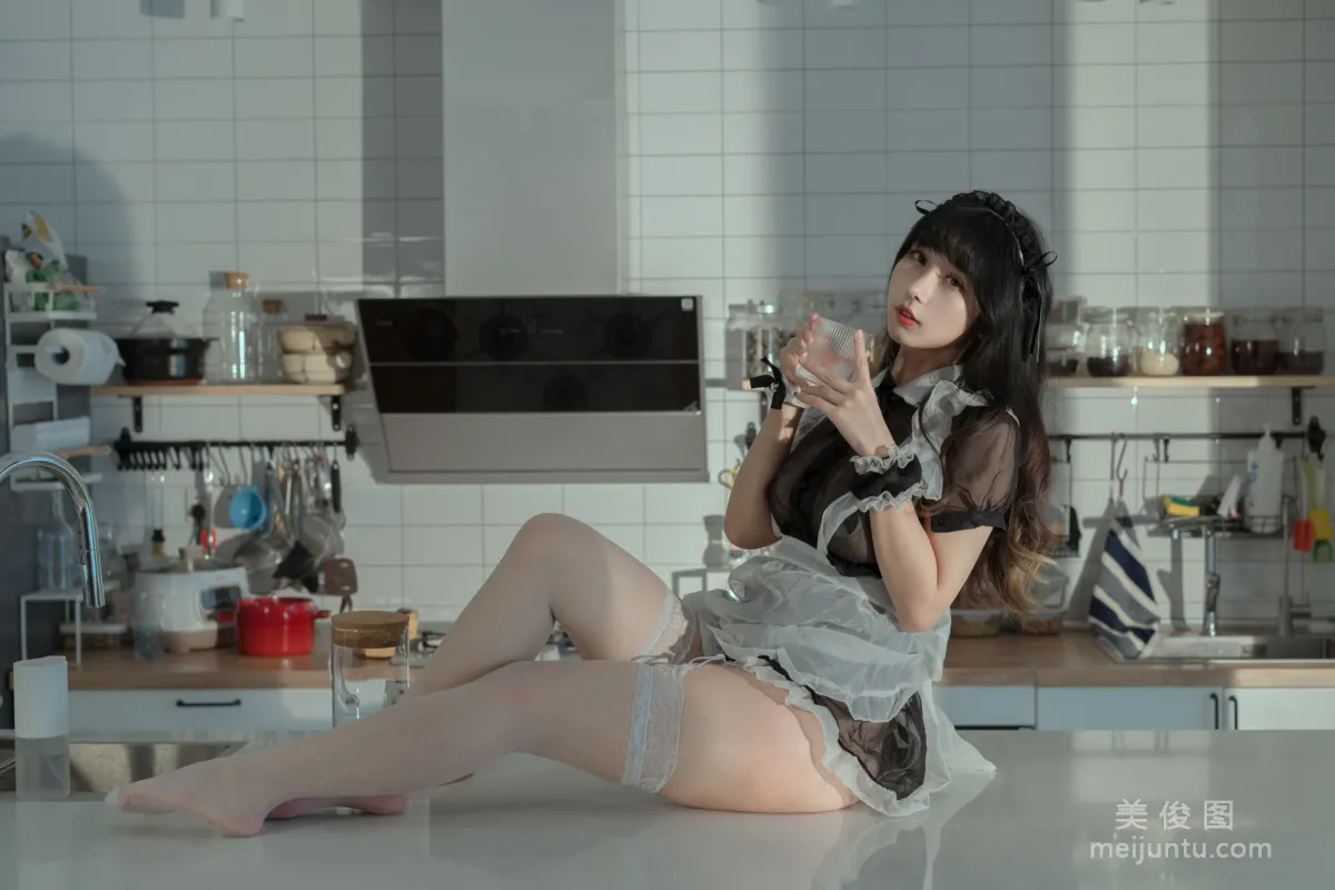 [網紅COSER] 雲溪溪 - 奶桃女仆 10