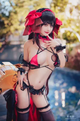 [網紅COSER] 沖田凜花Rinka - Kurumi Tokisaki Swimsuit