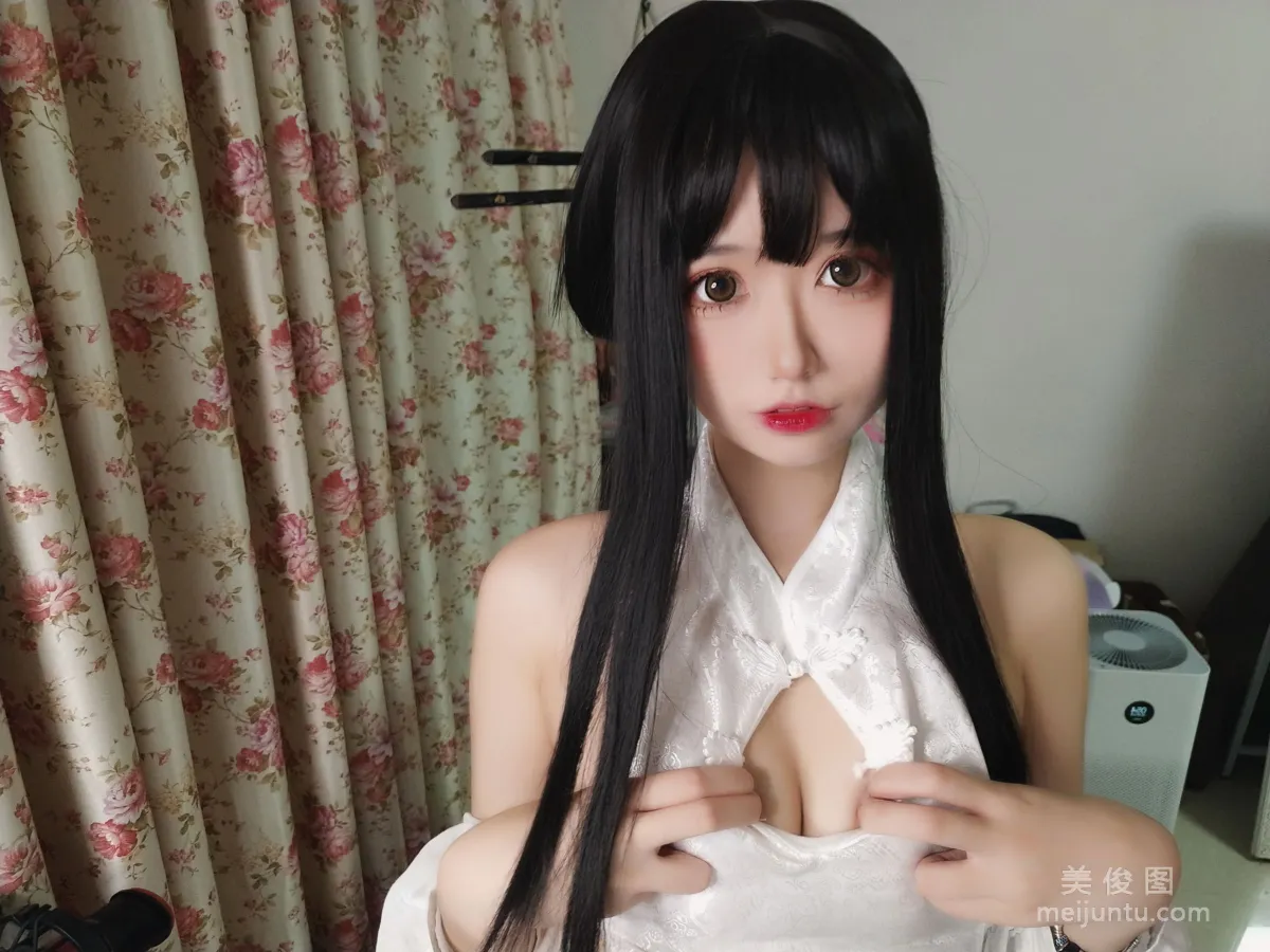 [網紅COSER] 貓君君MaoJun - 綁帶旗袍 12