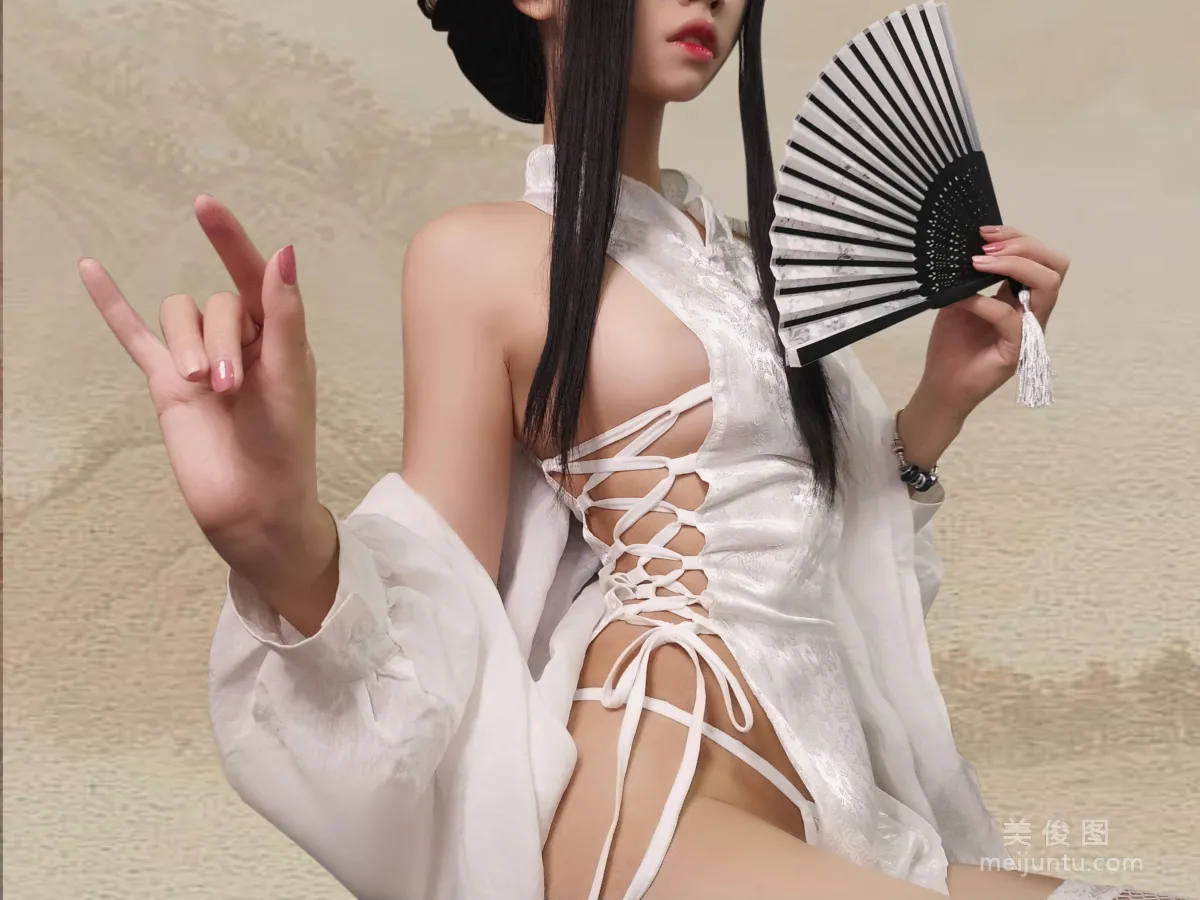[網紅COSER] 貓君君MaoJun - 綁帶旗袍 15
