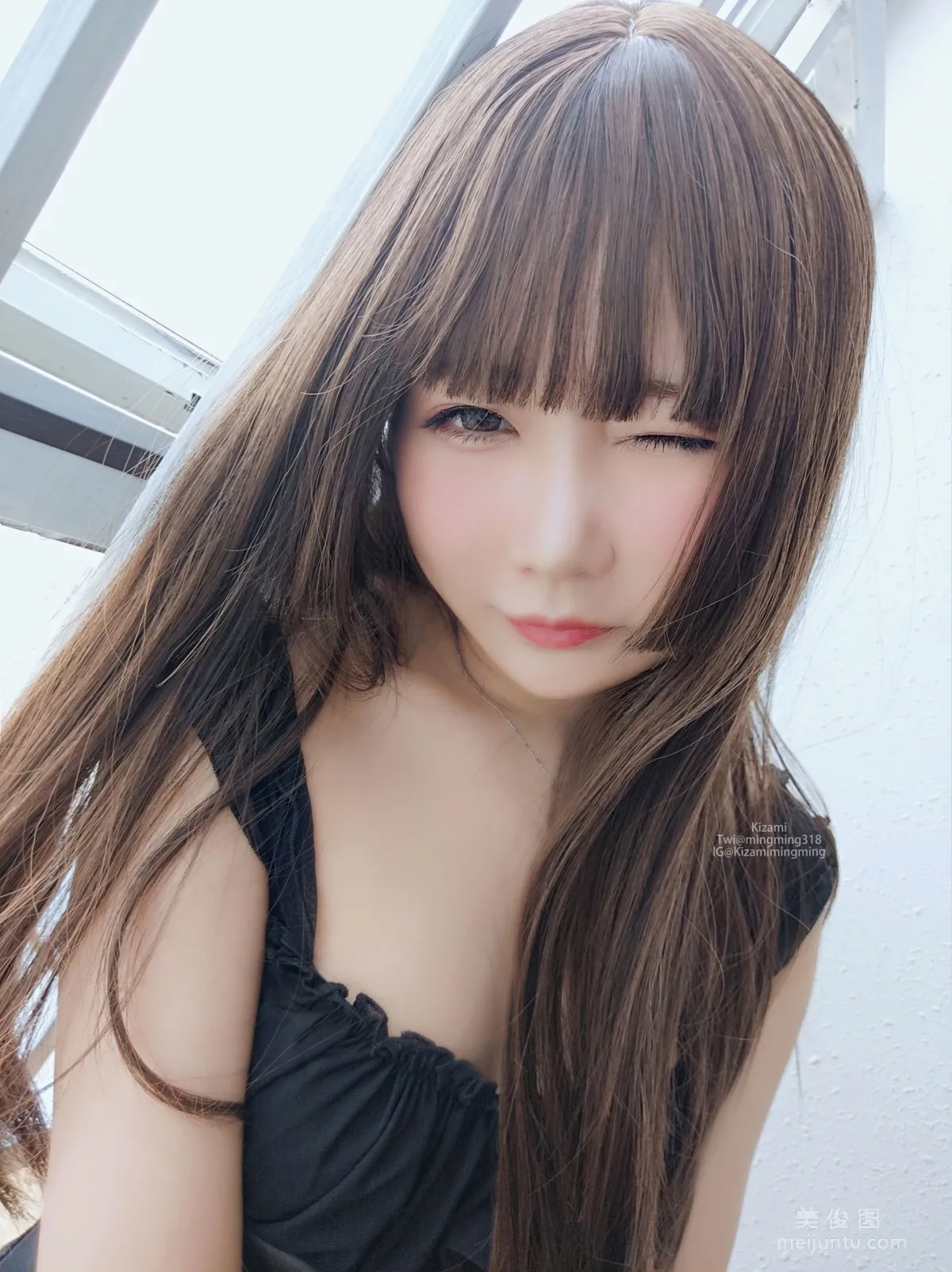[銘銘Kizami] fantia 黒いストッキング1