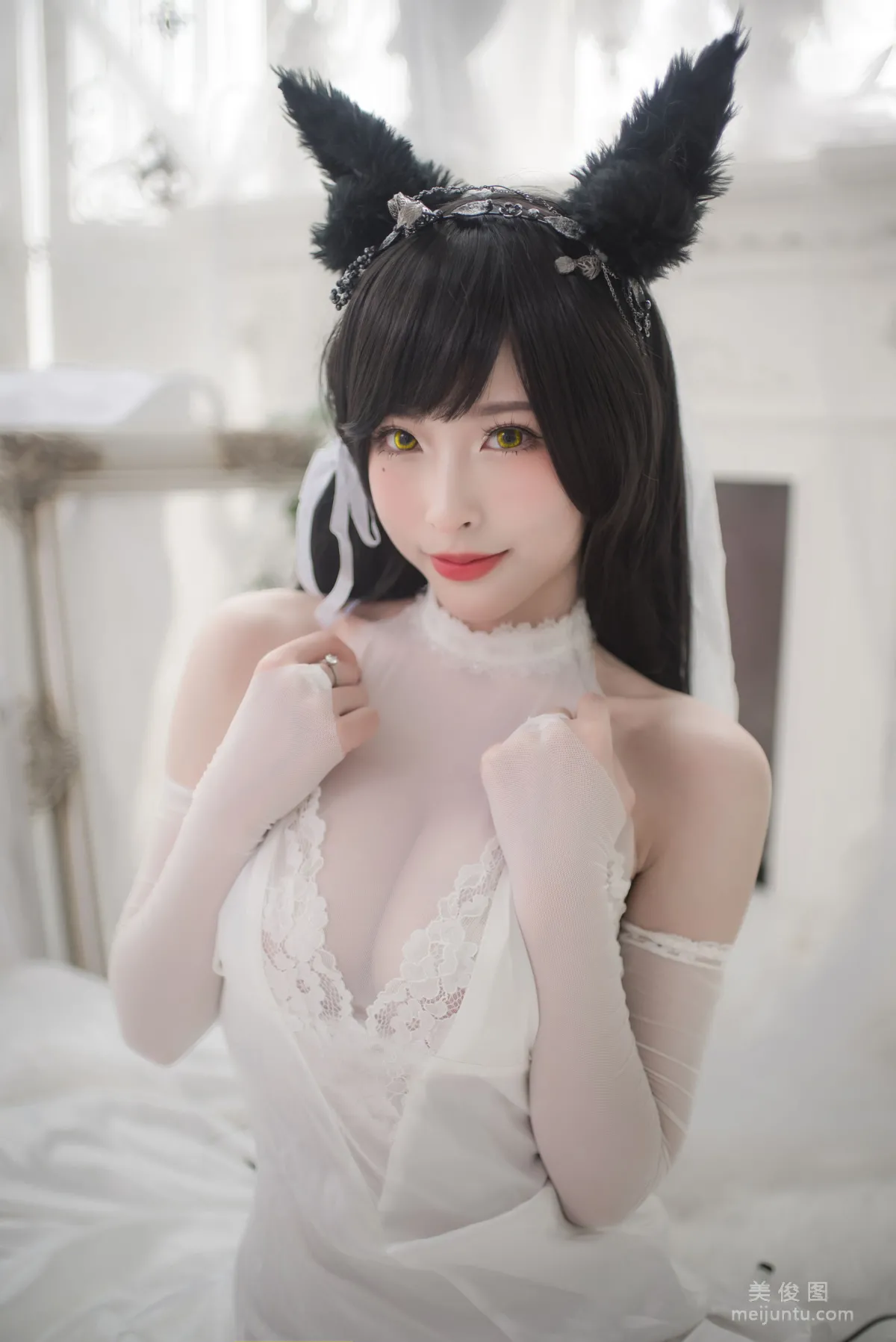[COS福利] 尤物清水由乃 - 愛宕婚紗 18