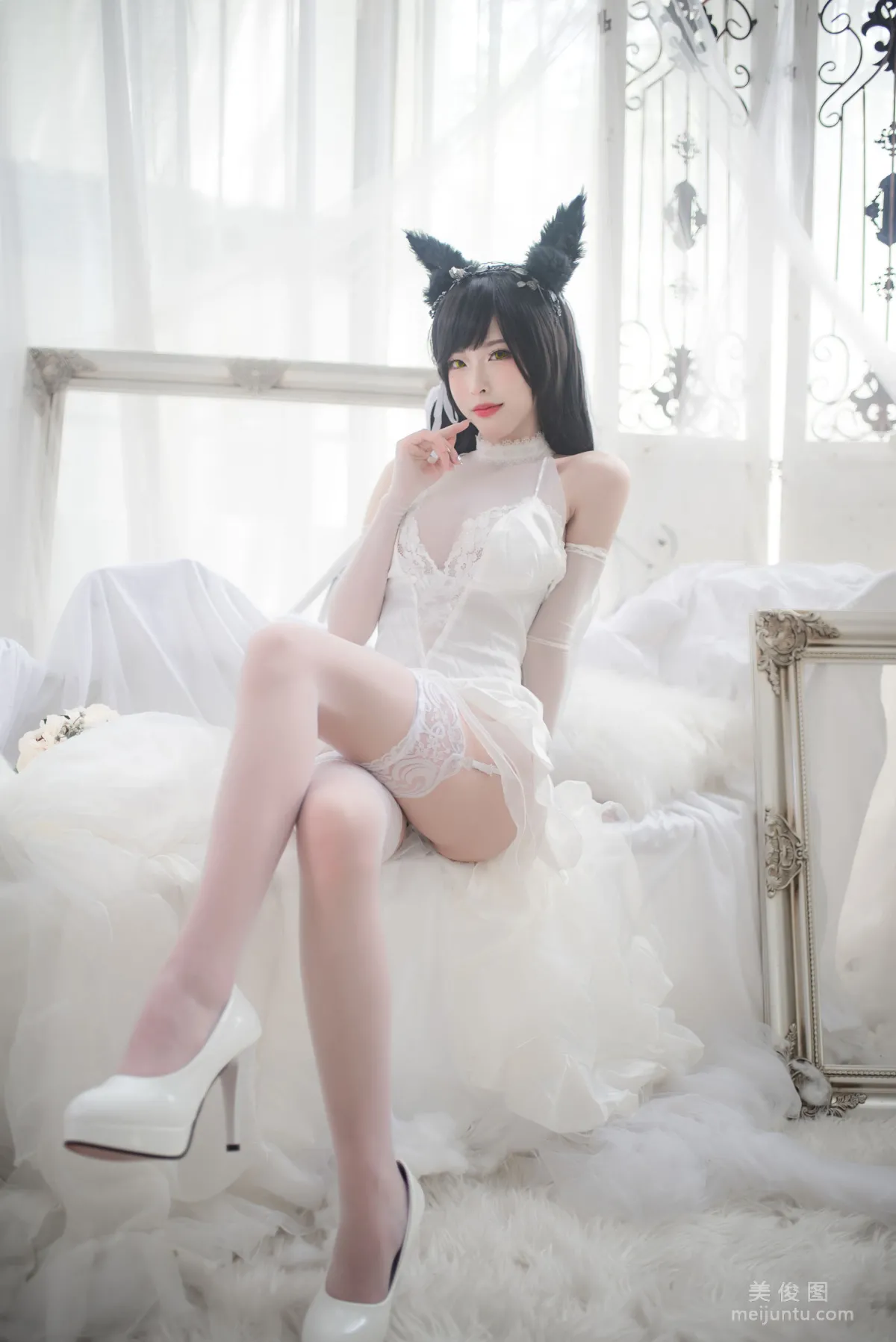 [COS福利] 尤物清水由乃 - 愛宕婚紗 21